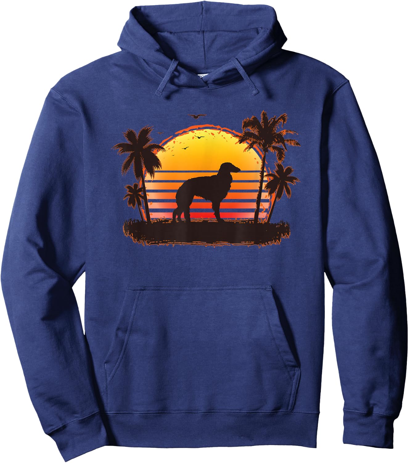 Silken Windhound Dog Breed Hoodie - Hoodie | Navy