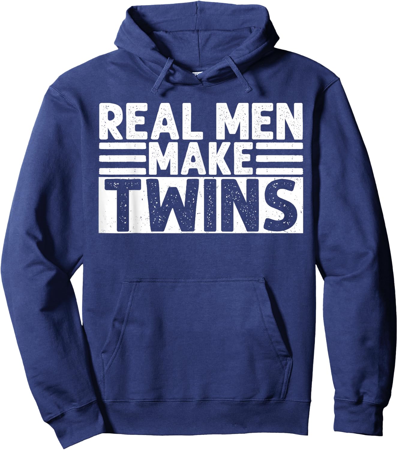 Real Men Make Twins Funny Twin Dad Hoodie - Hoodie | Navy