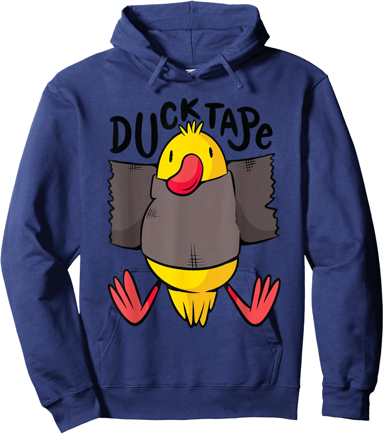 Duck Ribbon Funny Hoodie - Hoodie | Navy