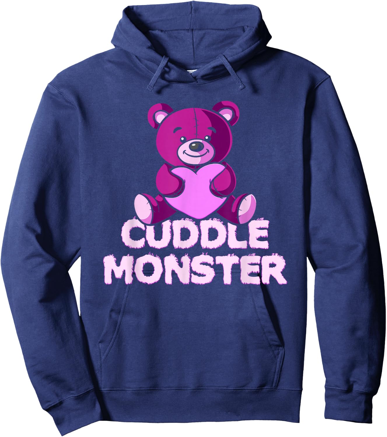 Cuddle Monster! Cute Teddy Bear Hoodie - Hoodie | Navy