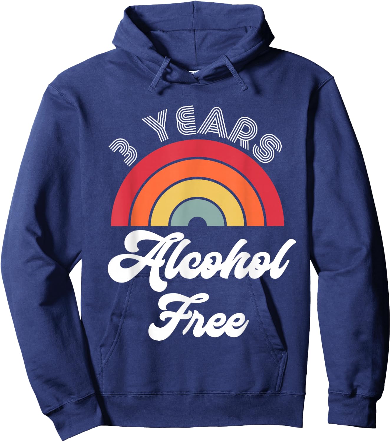 3 Years Sober Alcohol Free Sobriety Anniversary Hoodie - Hoodie | Navy