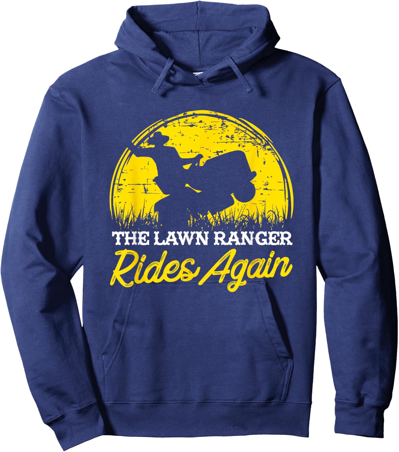 Funny Lawn Mower I Garden Rider Gift Hoodie - Hoodie | Navy
