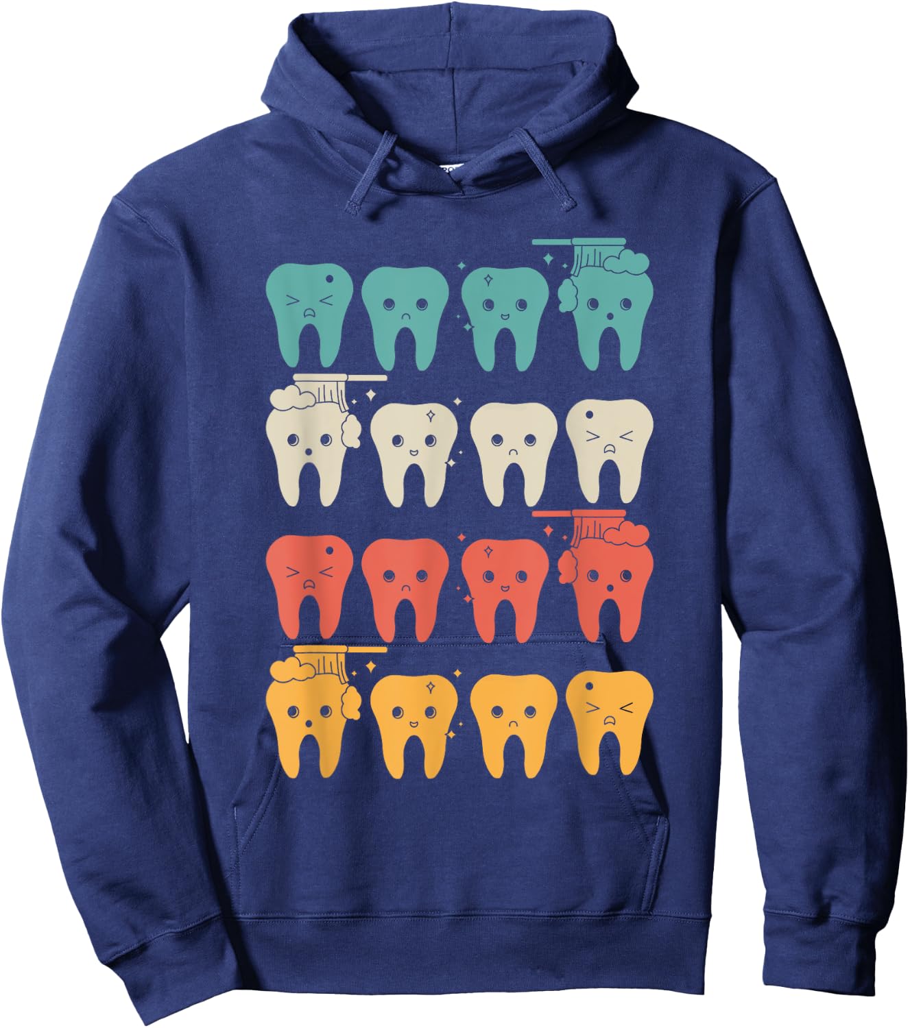 Retro Dental Assistant Hoodie - Hoodie | Navy