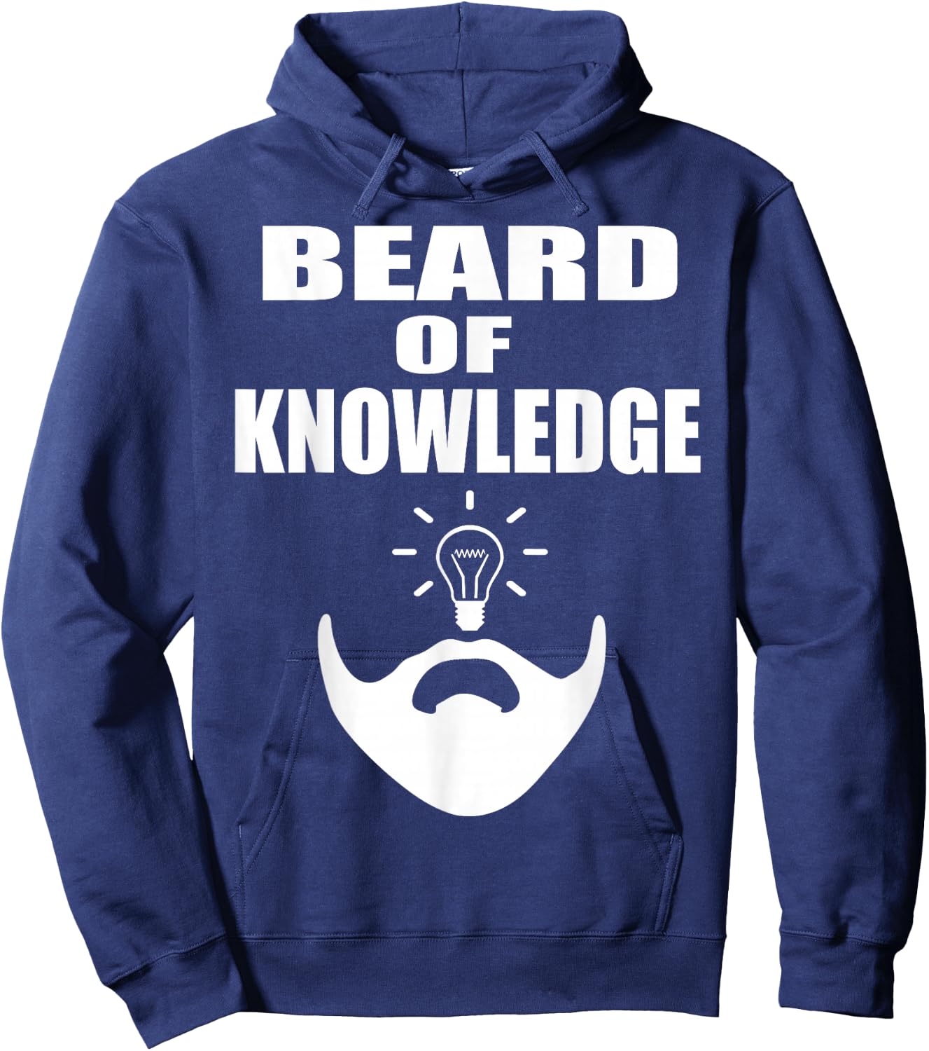 Beard T Shirt Gift Funny Beard Of Knowledge Hoodie - Hoodie | Navy