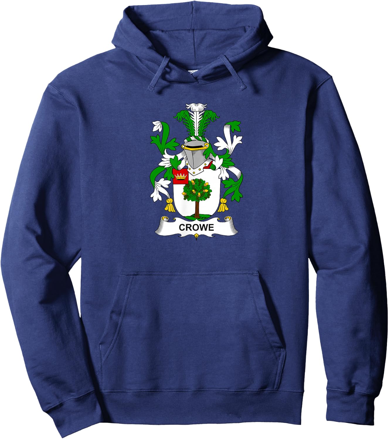 Crowe Coat of Arms - Family Crest Hoodie - Hoodie | Navy