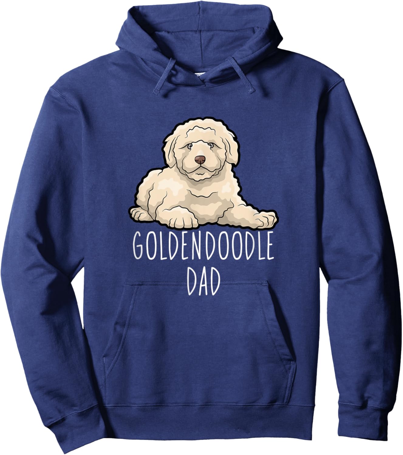 Goldendoodle Dad Doodle Dad Hoodie - Hoodie | Navy