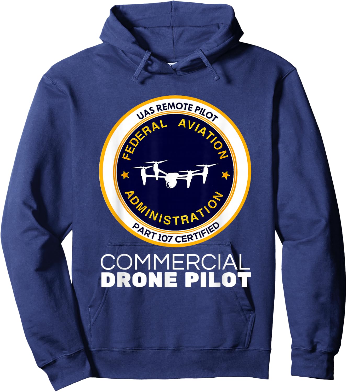 FAA Commercial Drone Pilot Hoodie - Hoodie | Navy