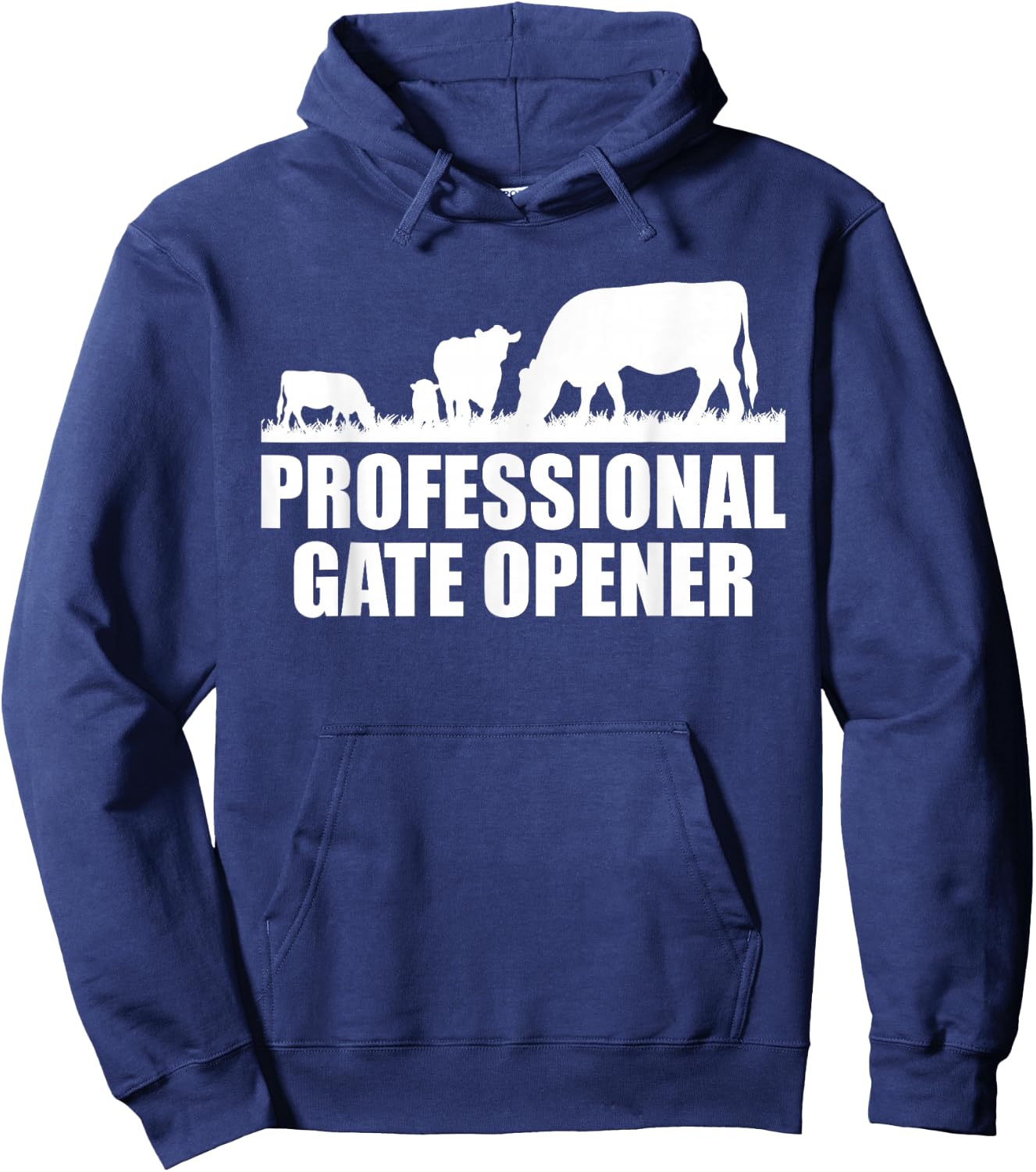 Professional Gate Opener Cow Apparel Hoodie - Hoodie | Navy