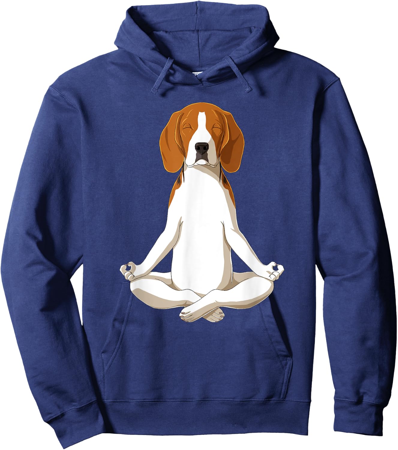 Yoga Dog Beagle Men Women Hoodie - Hoodie | Navy