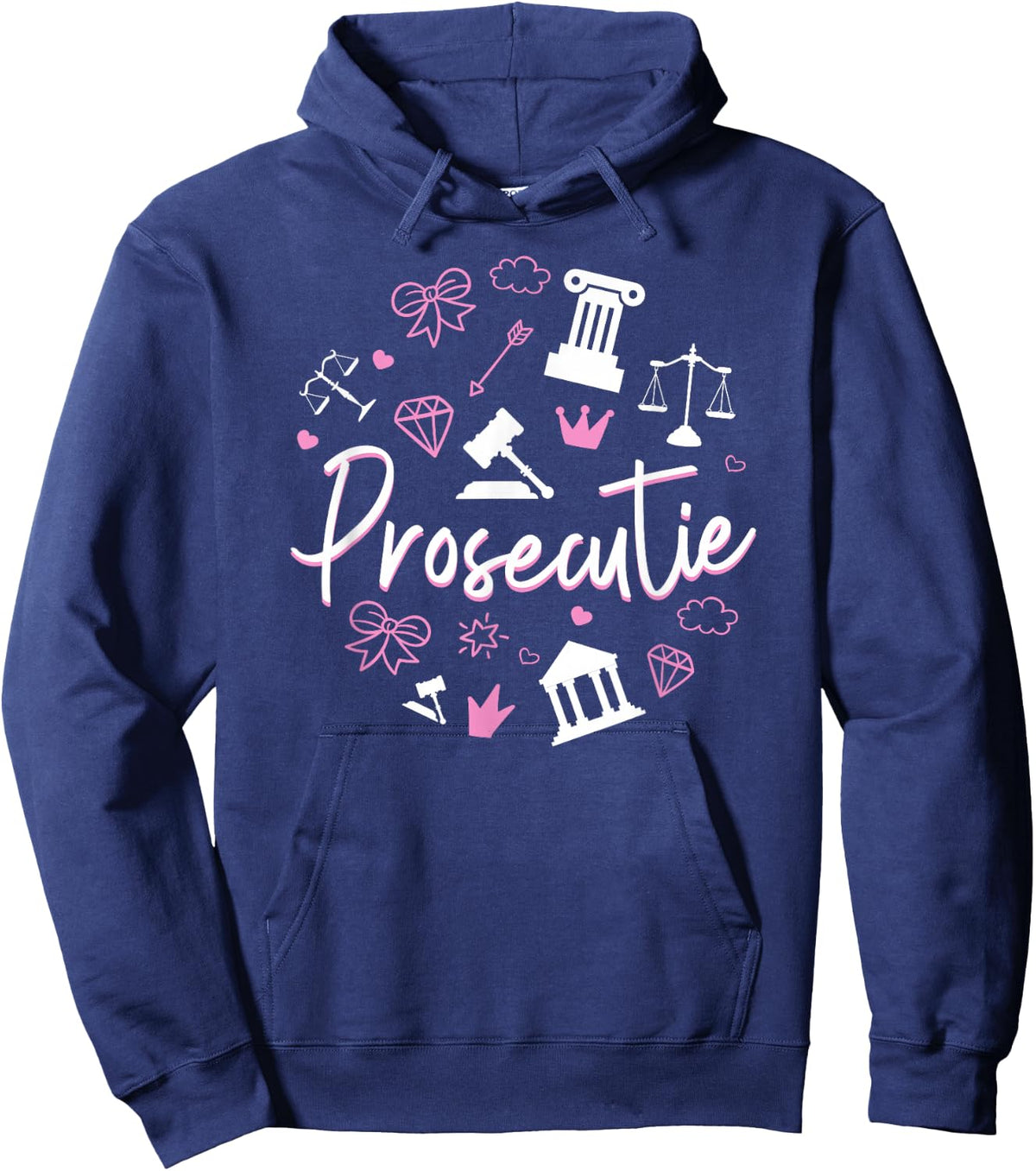 Young Lawyer Attorney Law Pun Girl Prosecutie Hoodie - Hoodie | Navy