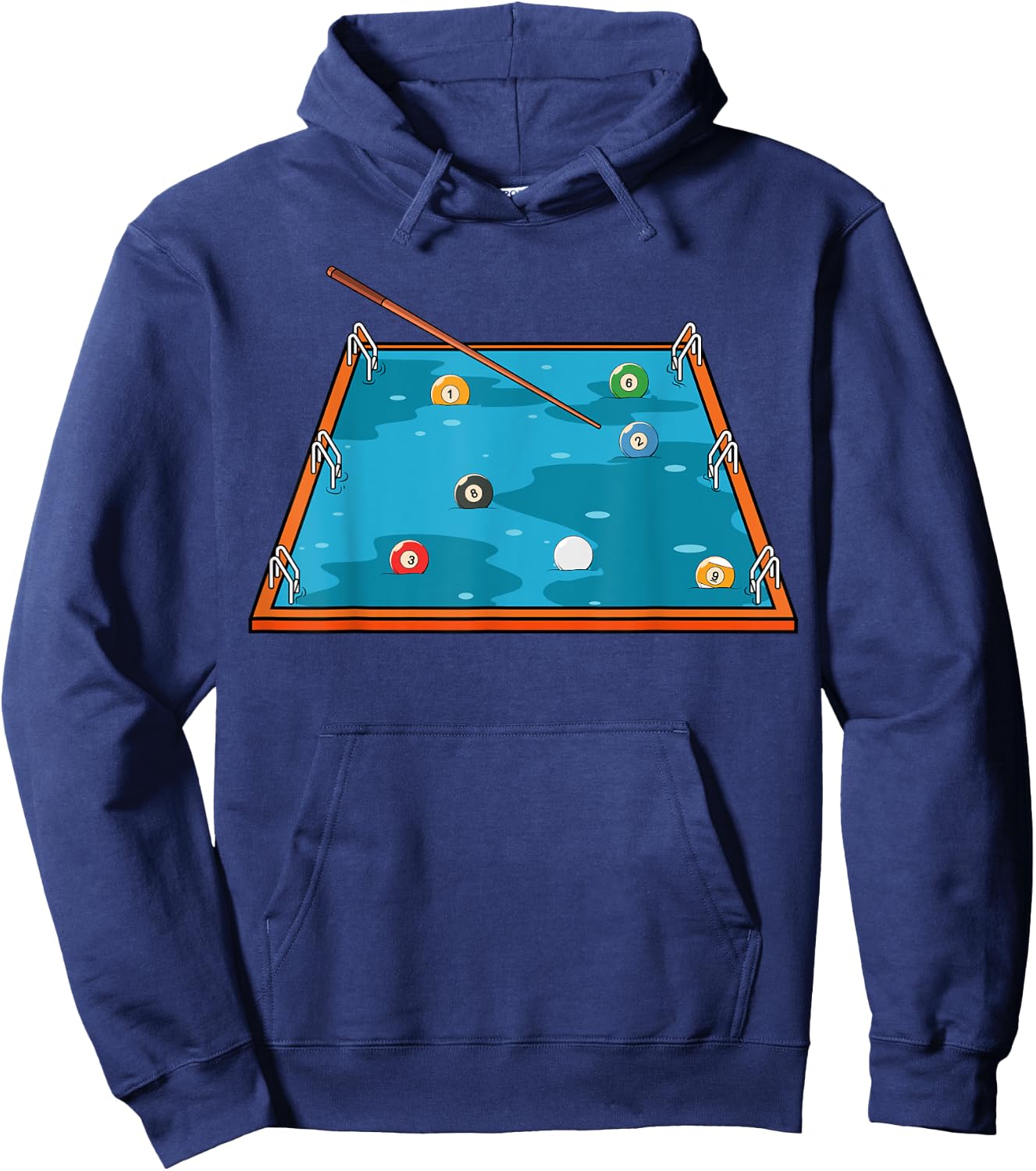 Swimming Pool Billiard Player Snooker Hoodie - Hoodie | Navy
