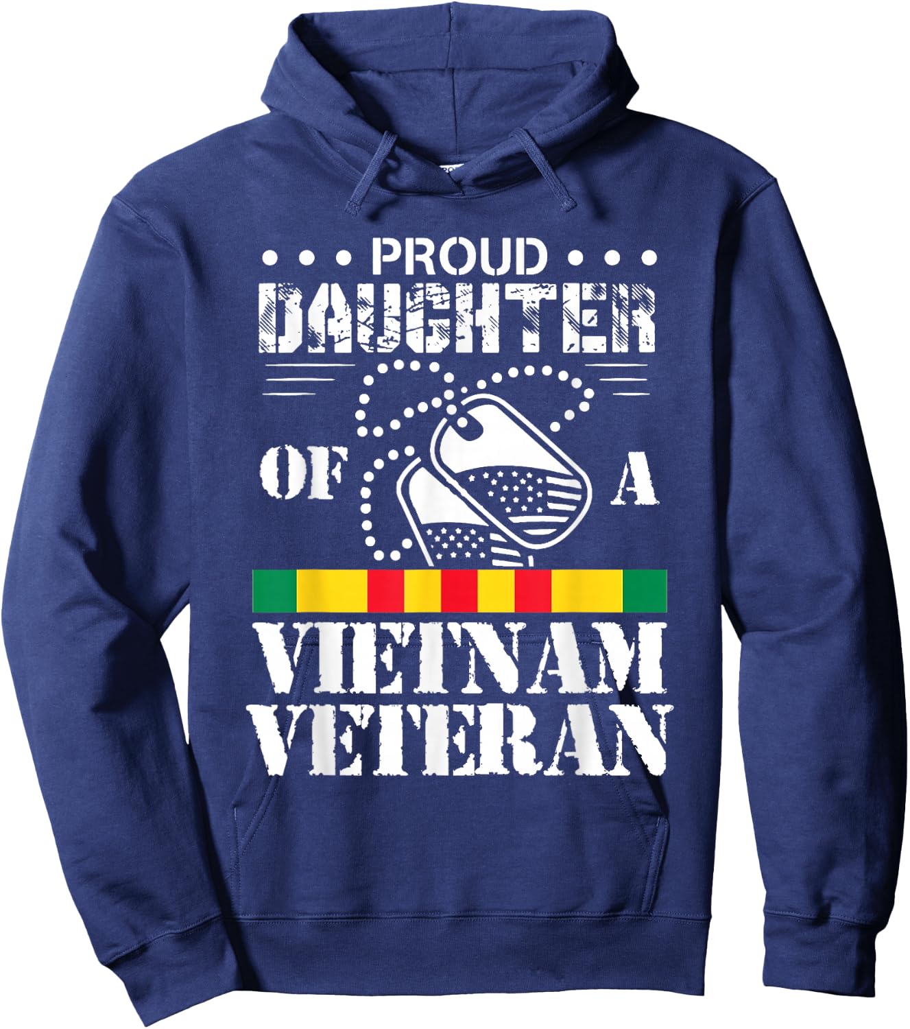 Proud Daughter of A Vietnam Veteran Small Hoodie - Hoodie | Navy