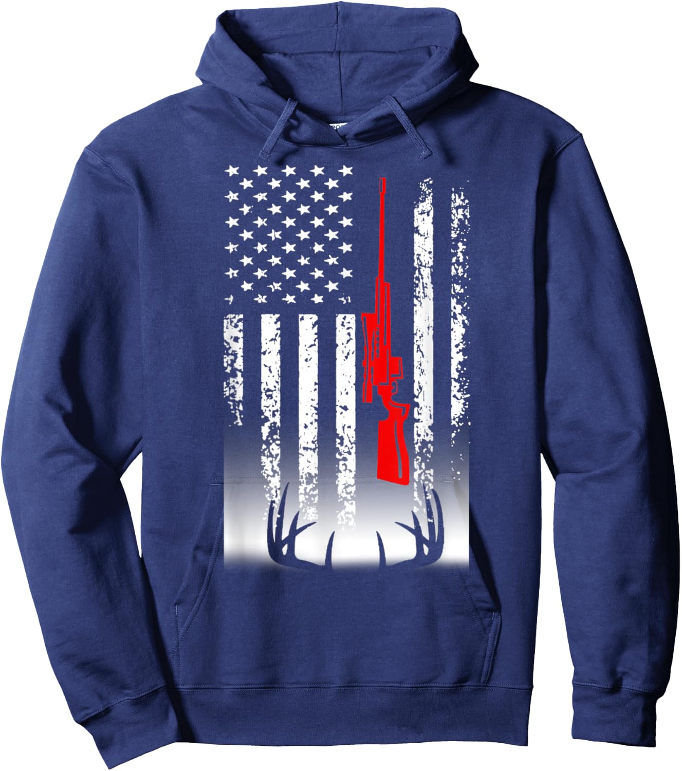 Deer Hunting & Fast Food Hoodie - Hoodie | Navy