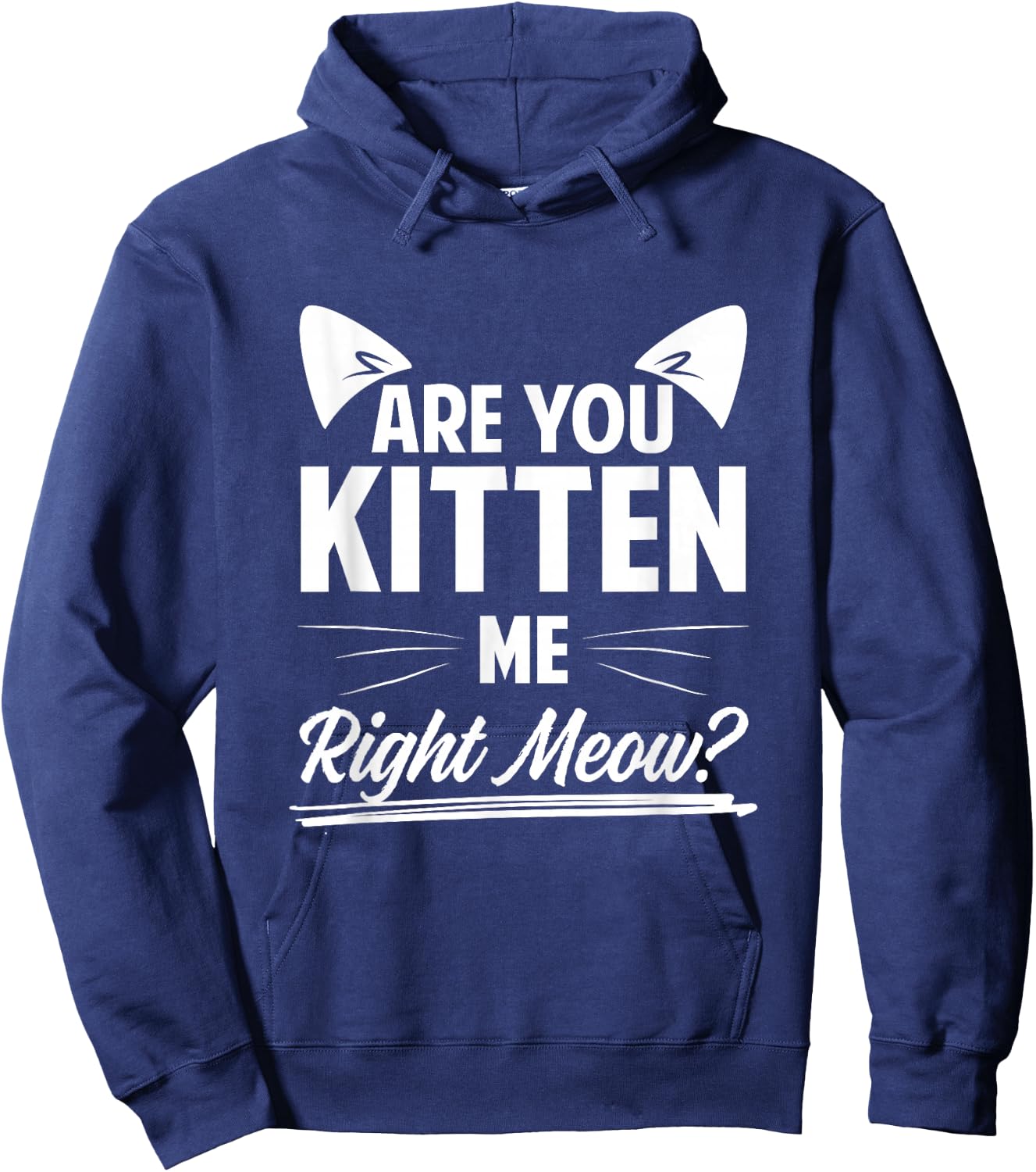 Are You Kitten Me Right Meow? Hoodie - Hoodie | Navy