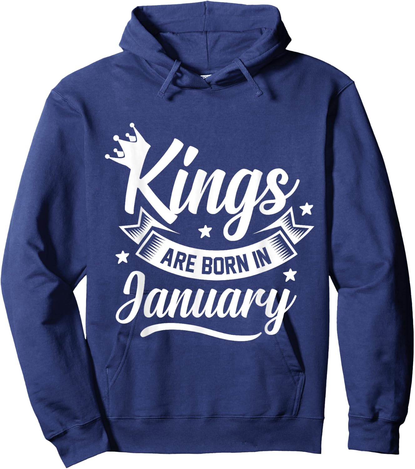 Kings Are Born In January Hoodie - Hoodie | Navy