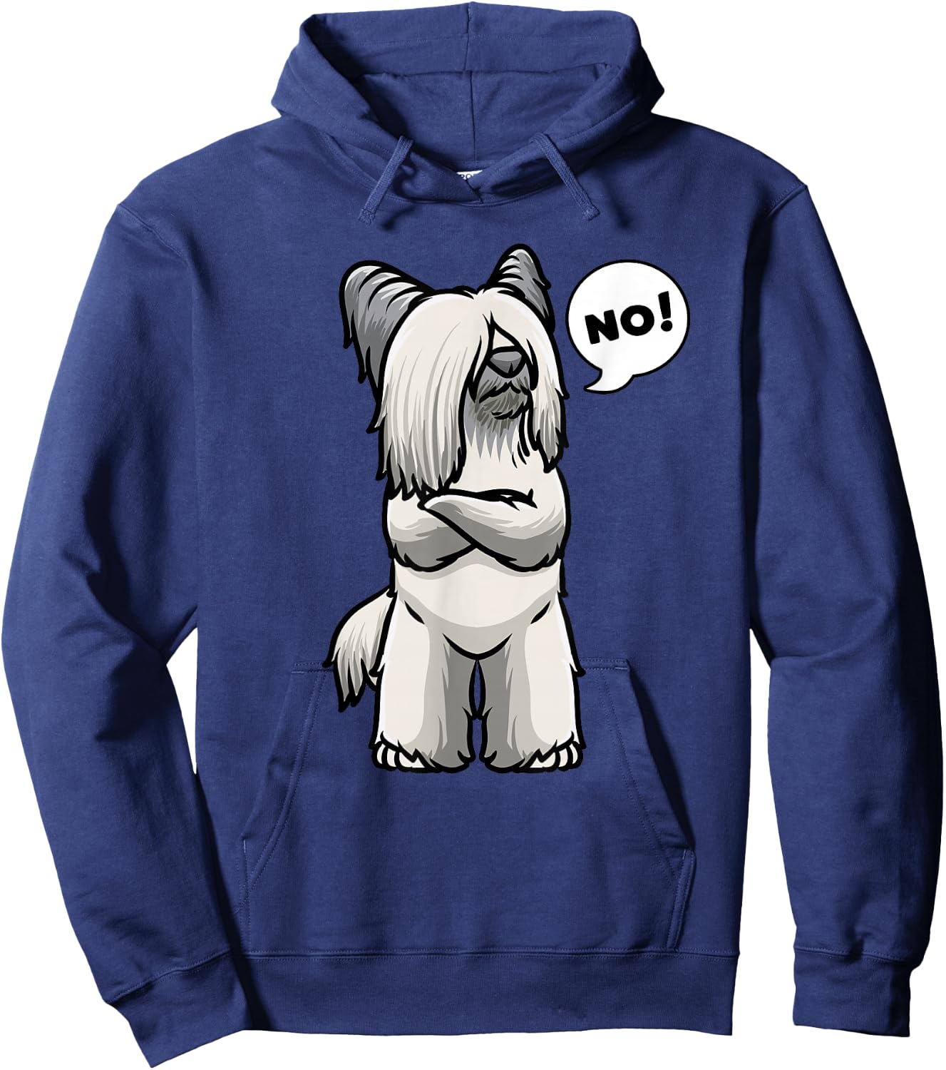 Skye Terrier Dog Hoodie - Hoodie | Navy