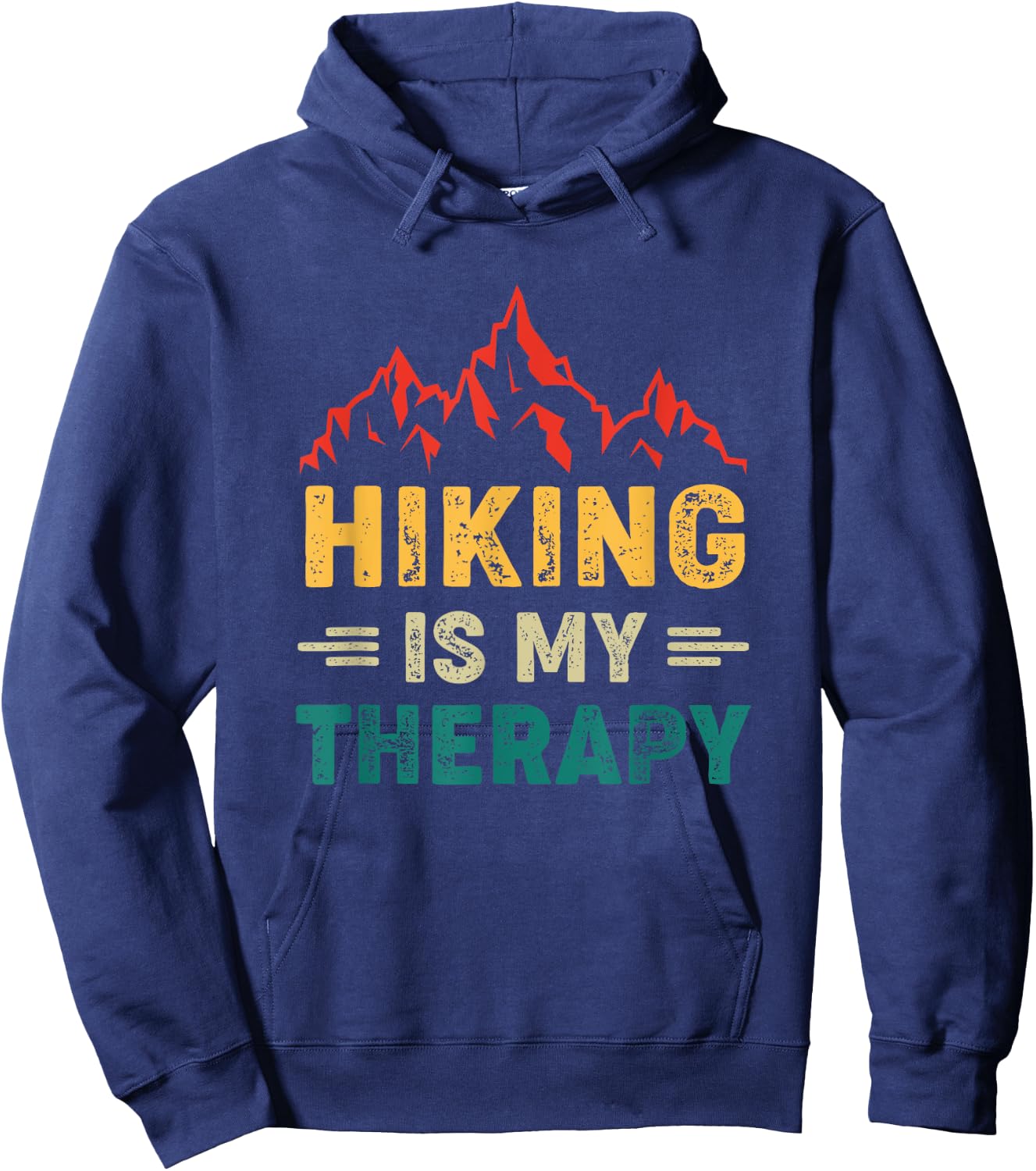 Hiking Is My Therapy Hoodie - Hoodie | Navy