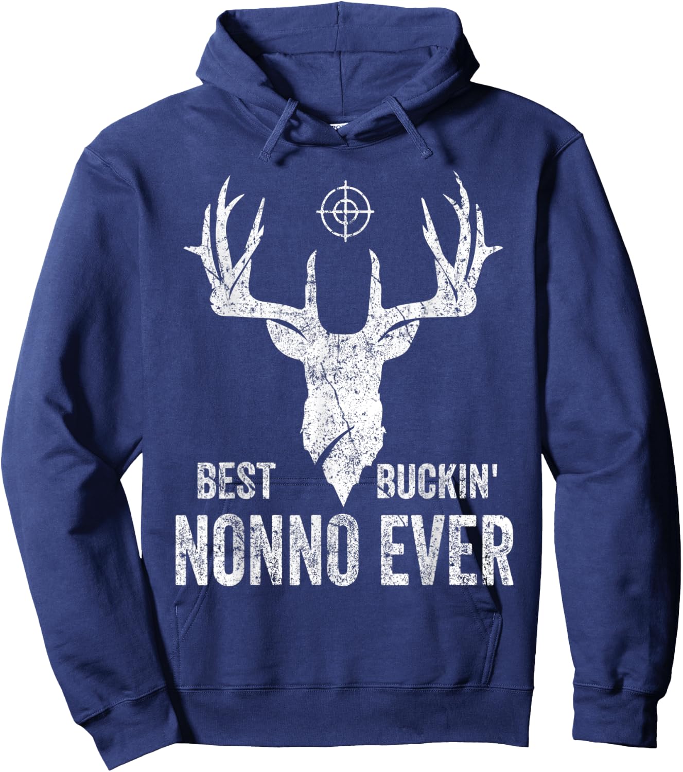 Best Buckin Nonno Ever Deer Hunters Hoodie - Hoodie | Navy