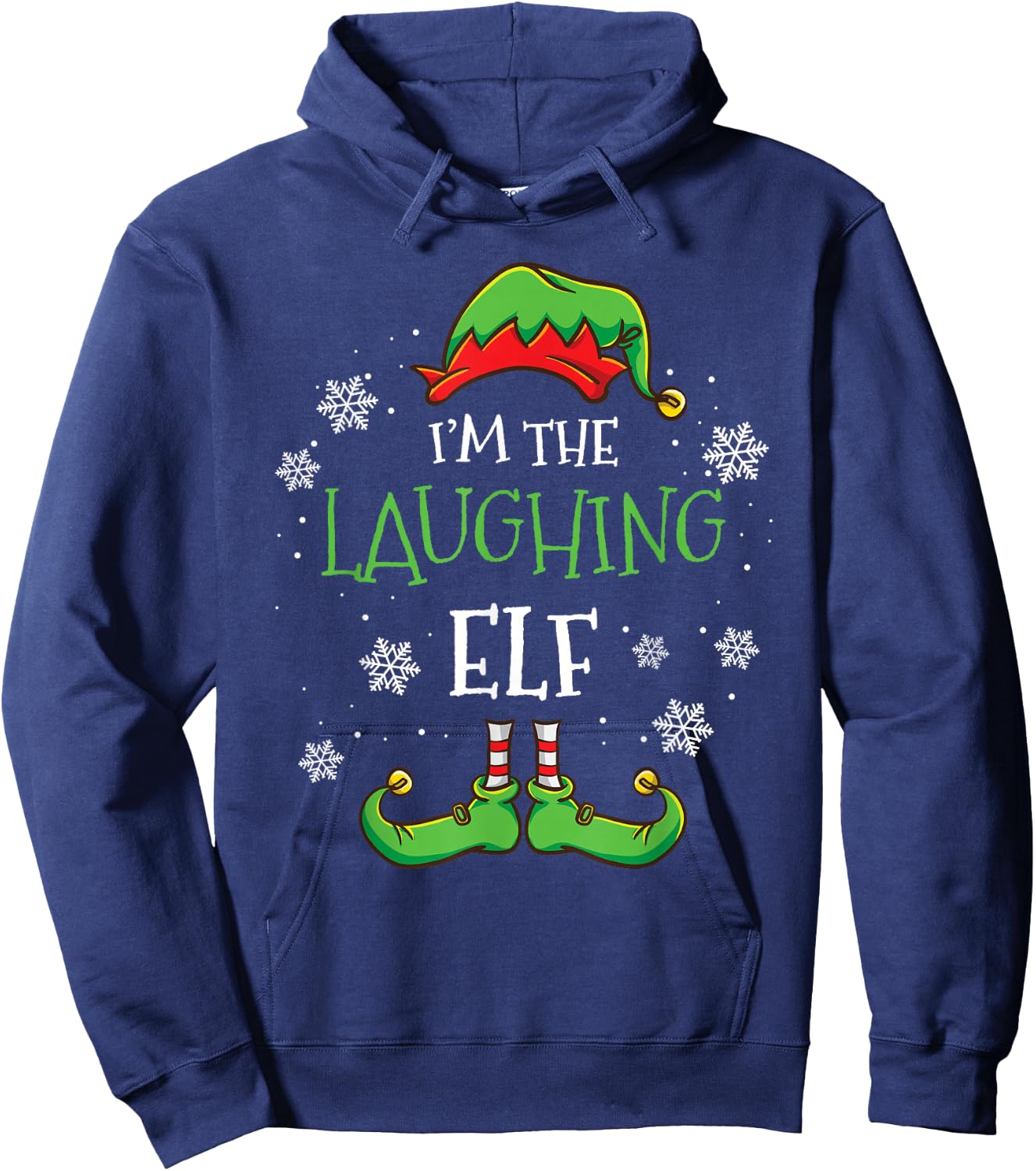 Im The Laughing Elf Christmas Hoodie - Hoodie | Navy