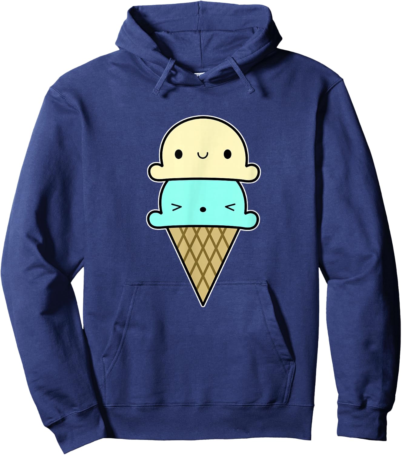 Ice Cream Shirt Kids Toddler Girls and Boys Hoodie - Hoodie | Navy