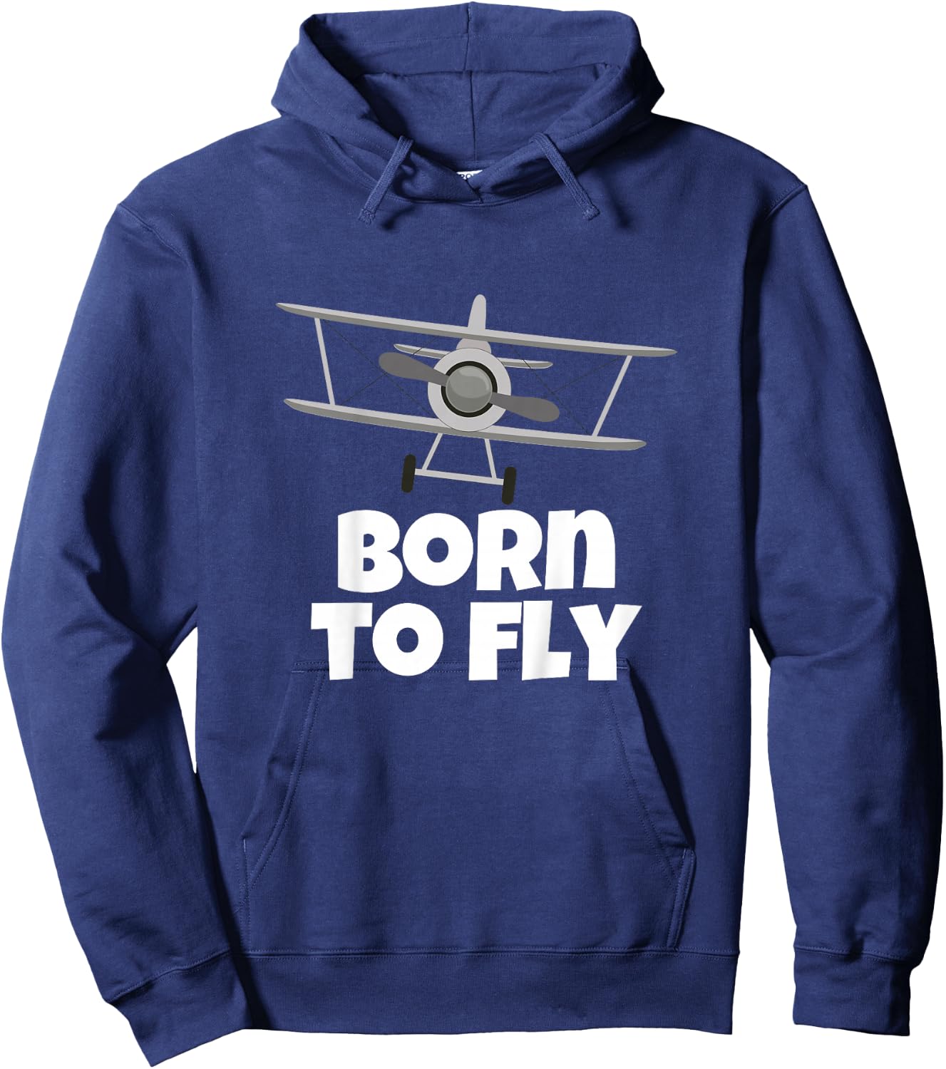 Born to Fly Airplane Pilot Hoodie - Hoodie | Navy