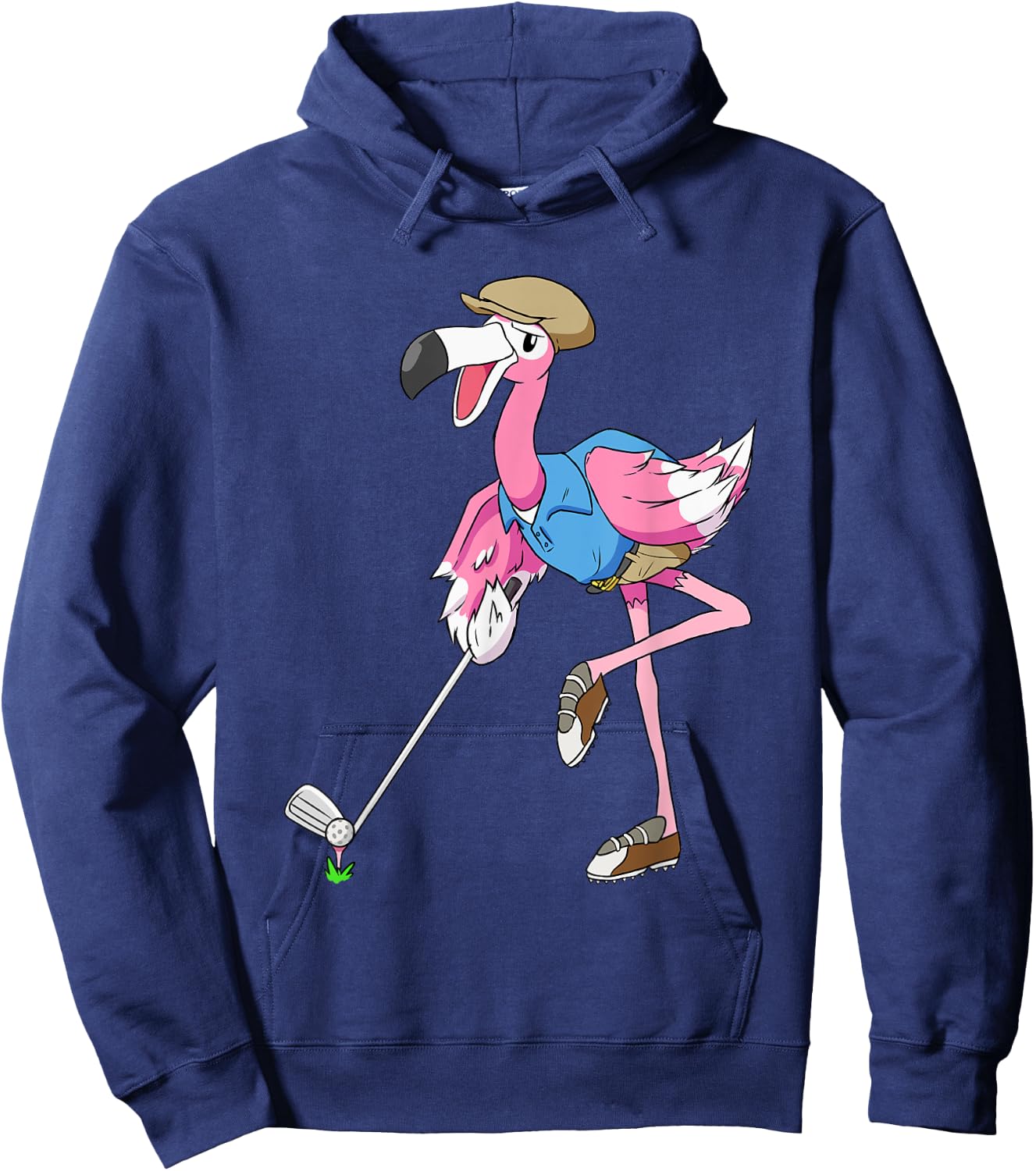 Flamingo Golf Vacation Shirt Funny Golfing Club Hoodie - Hoodie | Navy