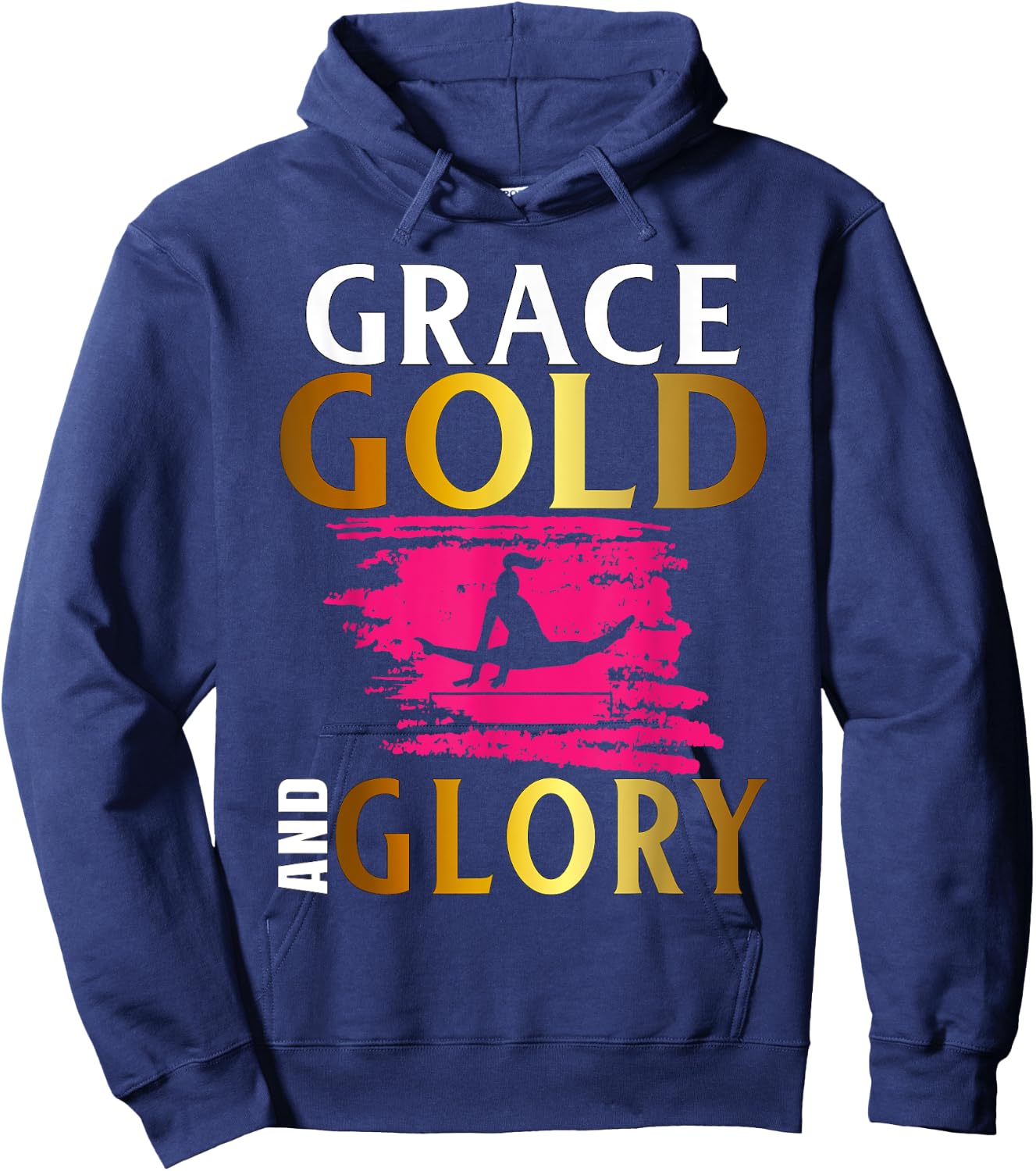 Grace Gold and Glory Female Gymnastics Gymnast Hoodie - Hoodie | Navy