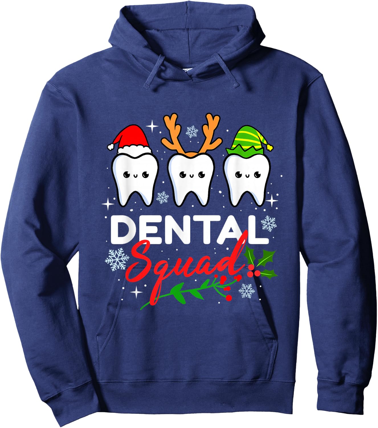 Dental Squad Dentist Christmas Hoodie - Hoodie | Navy