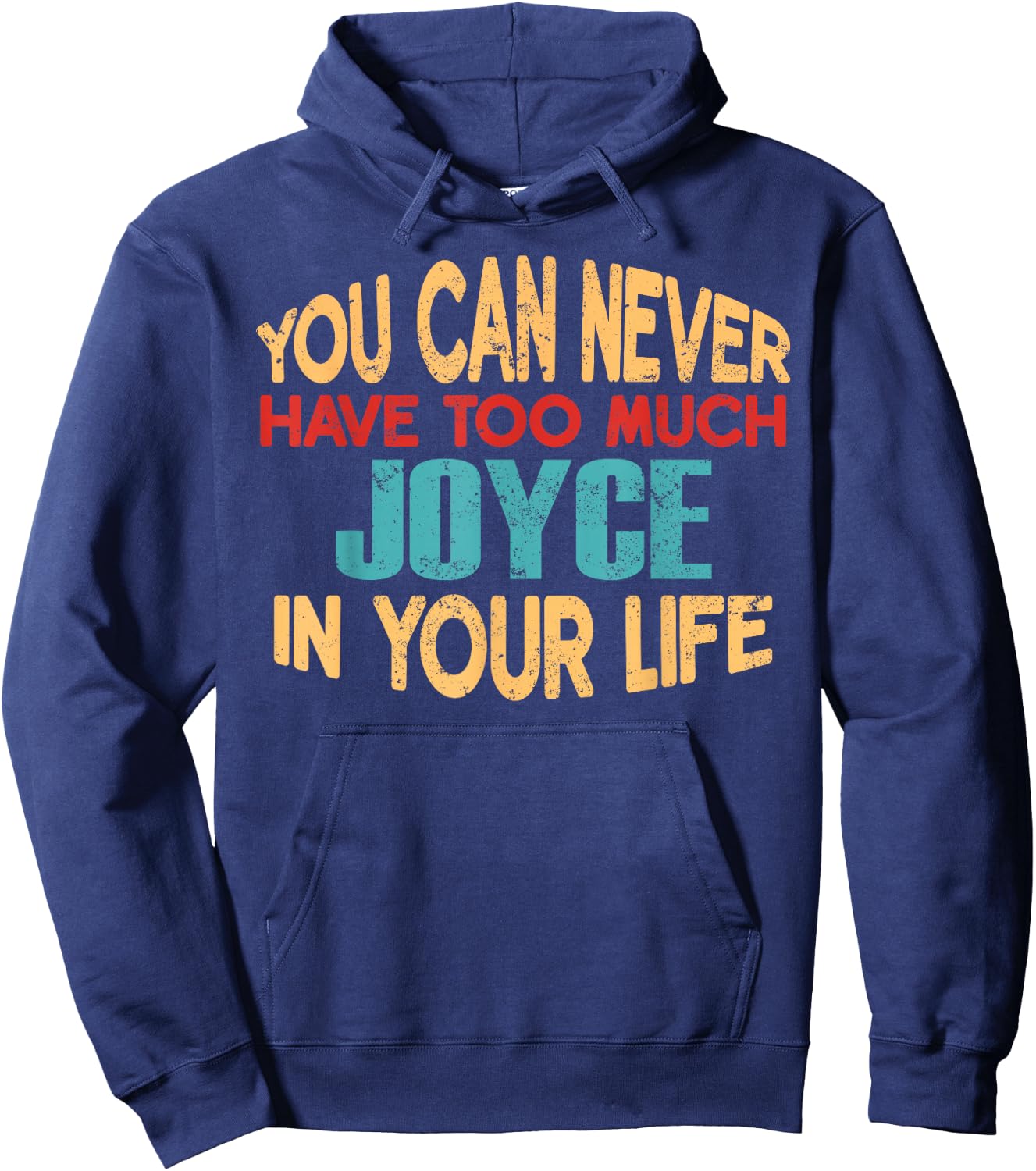 Funny Joyce Personalised First Name Joke Item Hoodie - Hoodie | Navy