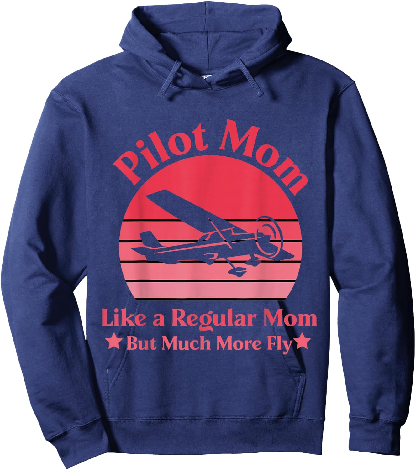 Airplane Captain Design for a Pilot Mom Hoodie - Hoodie | Navy
