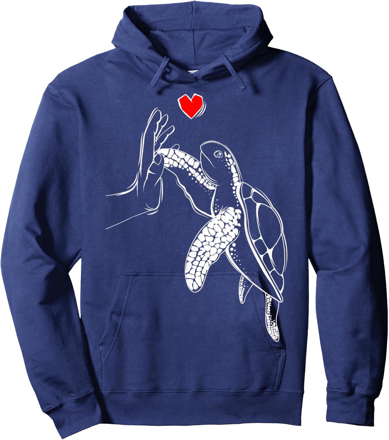 Turtles Love Children Girls Ladies Turtle Hoodie - Hoodie | Navy