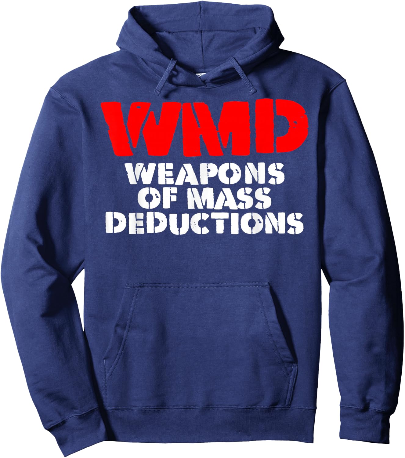 WMD weapons of mass deductions Hoodie - Hoodie | Navy