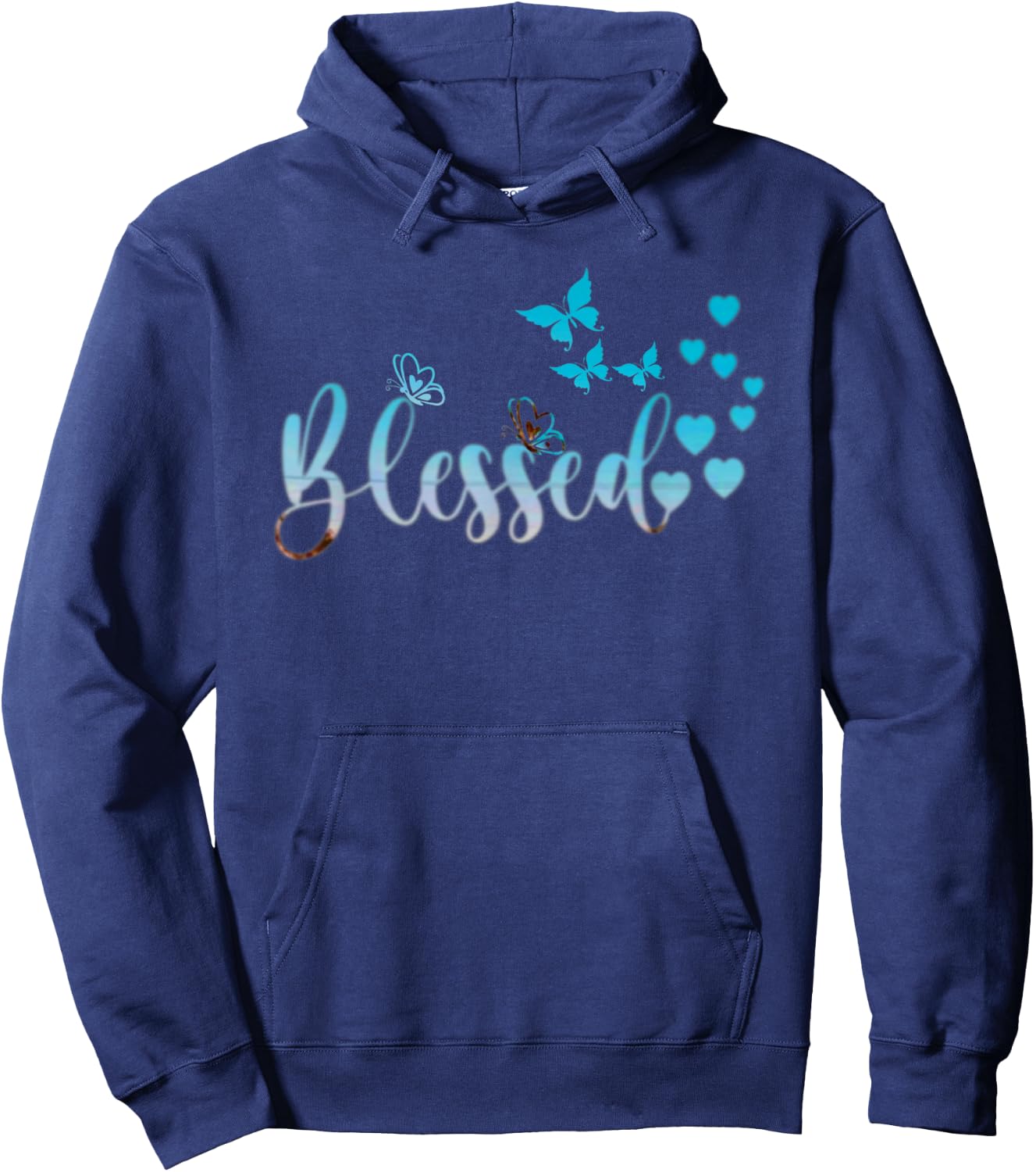 Blessed Beyond Measure Christian Faith Hoodie - Hoodie | Navy