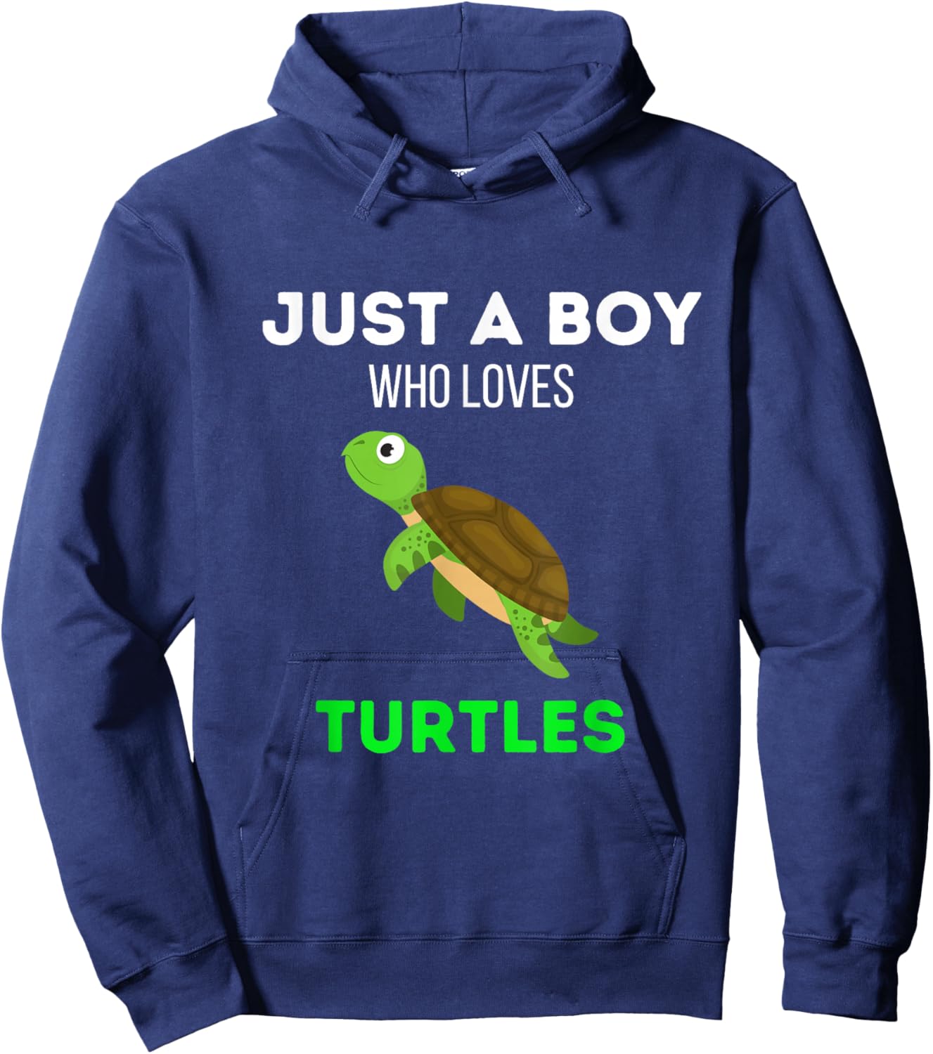 Just A Boy Who Loves Turtles Funny Turtle Lover Hoodie - Hoodie | Navy