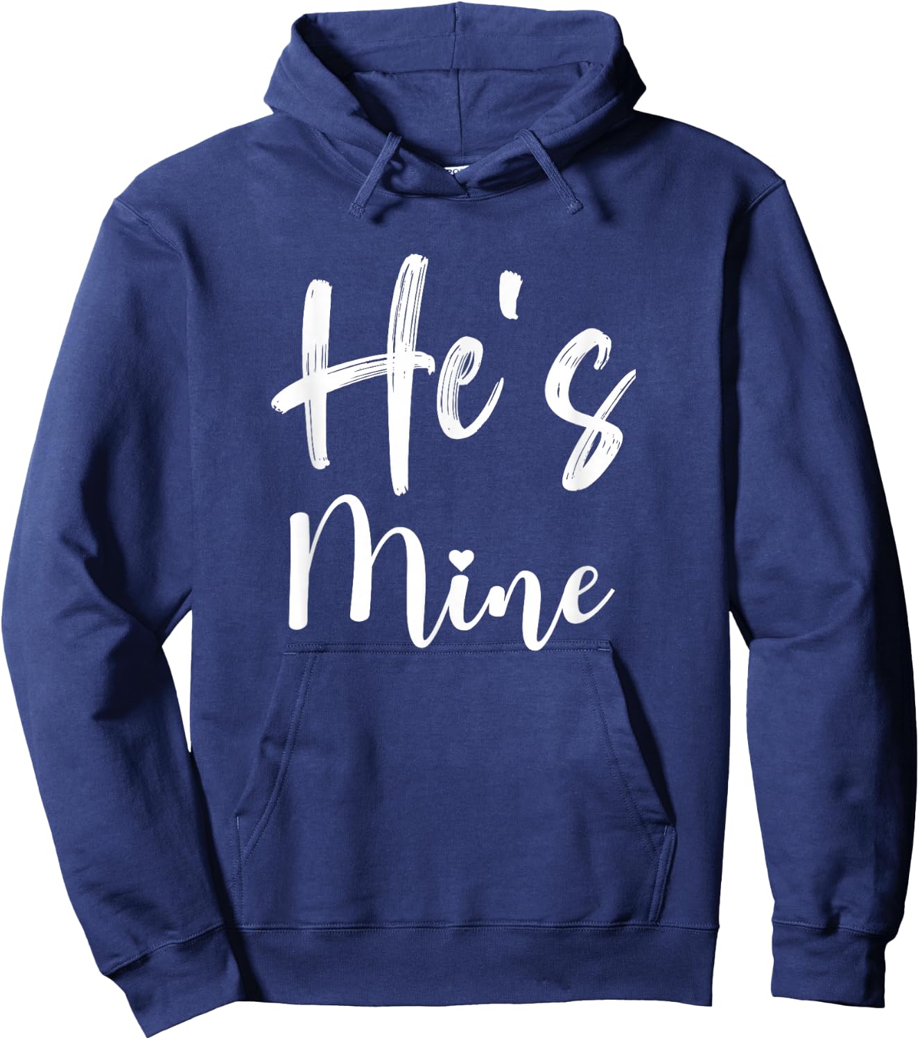 She's Mine and He's Mine Matching Couples Hoodie - Hoodie | Navy