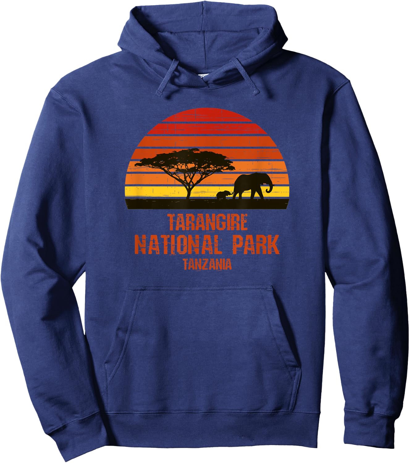 Tarangire National Park Tanzania Hoodie - Hoodie | Navy
