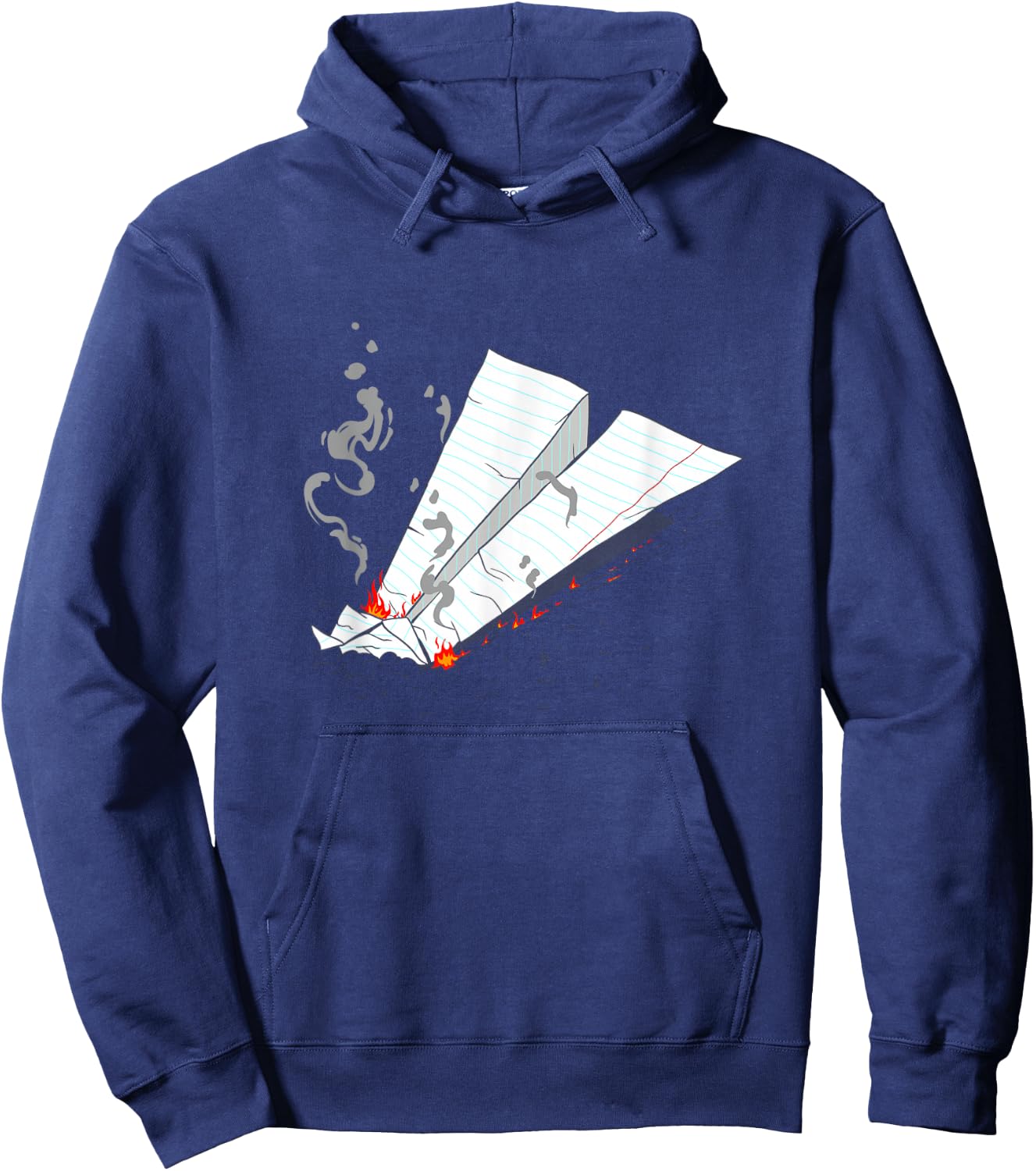 Paper Plane Crash Hoodie - Hoodie | Navy