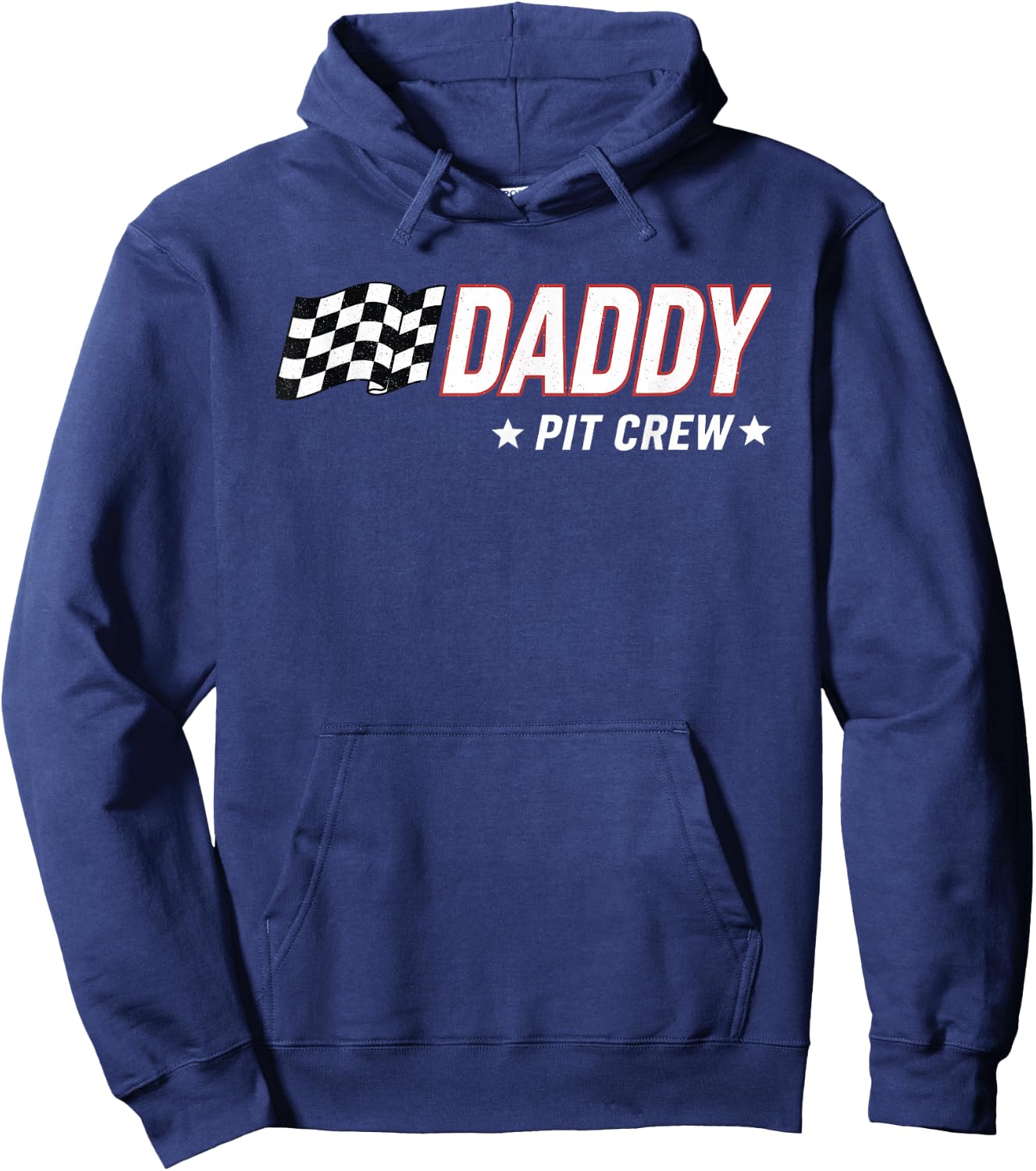 Daddy Pit Crew Race Car Hoodie - Hoodie | Navy