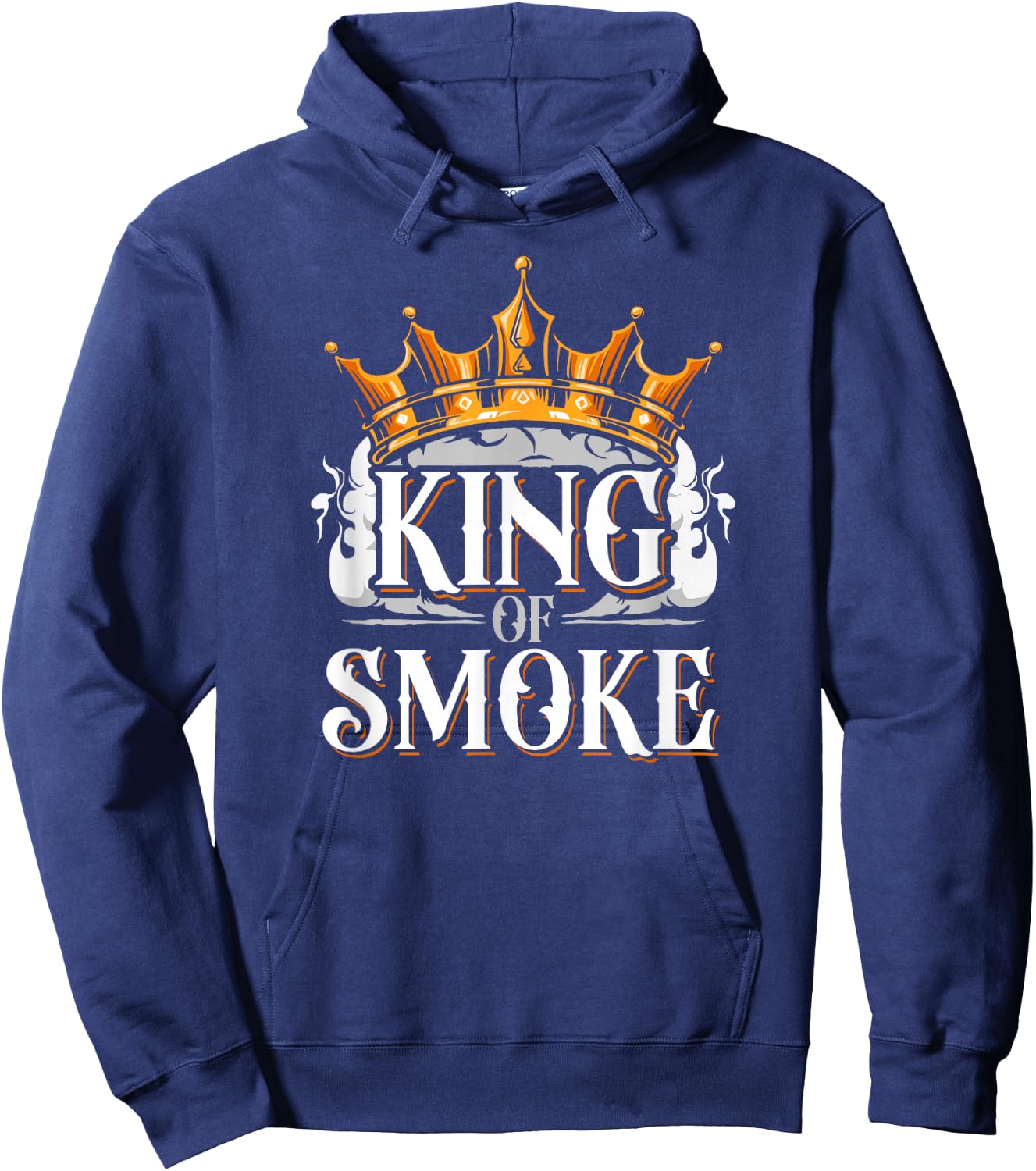 Cigar Smoking Vintage King Of Smoke Hoodie - Hoodie | Navy