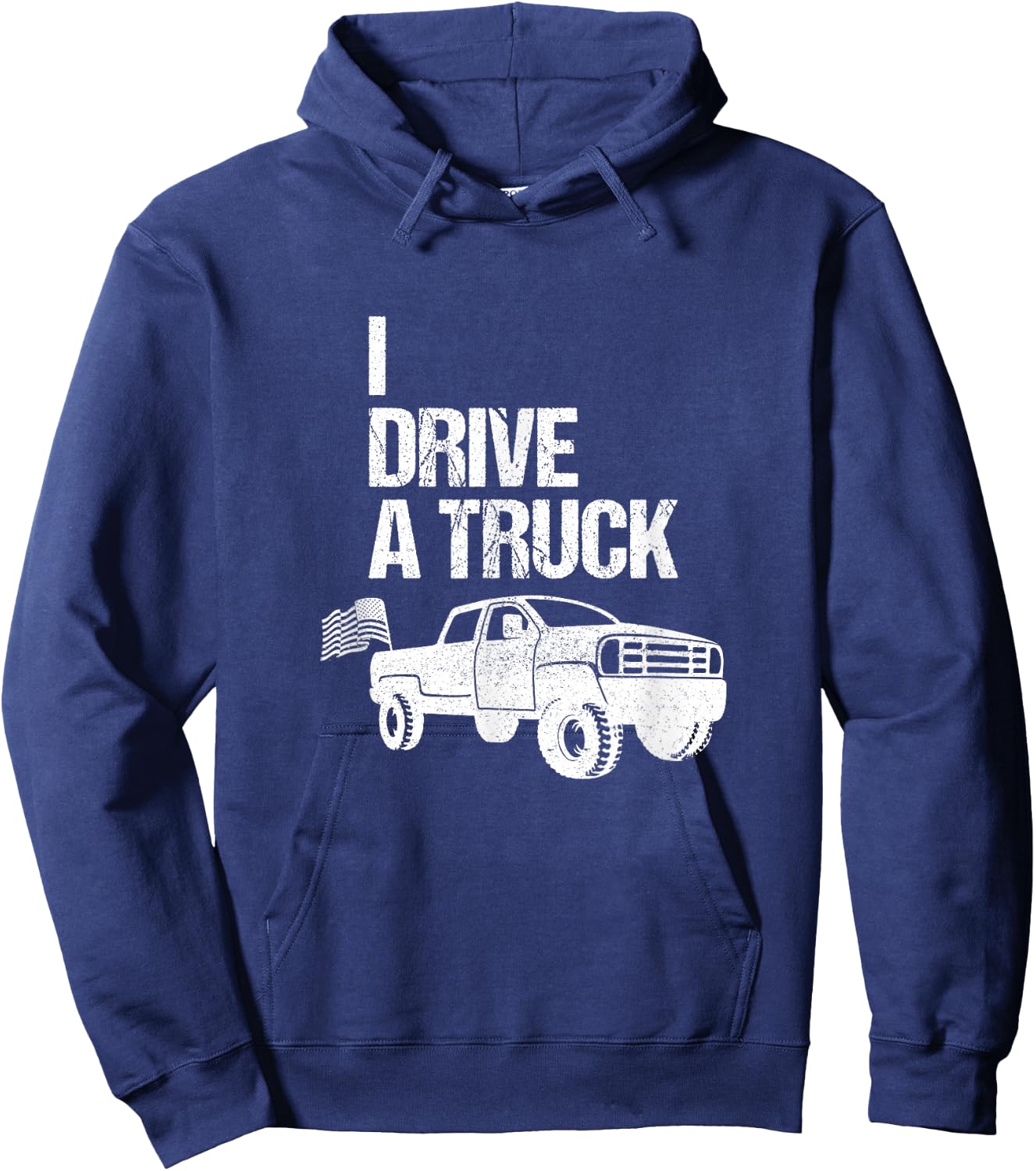 I drive a truck Hoodie - Hoodie | Navy