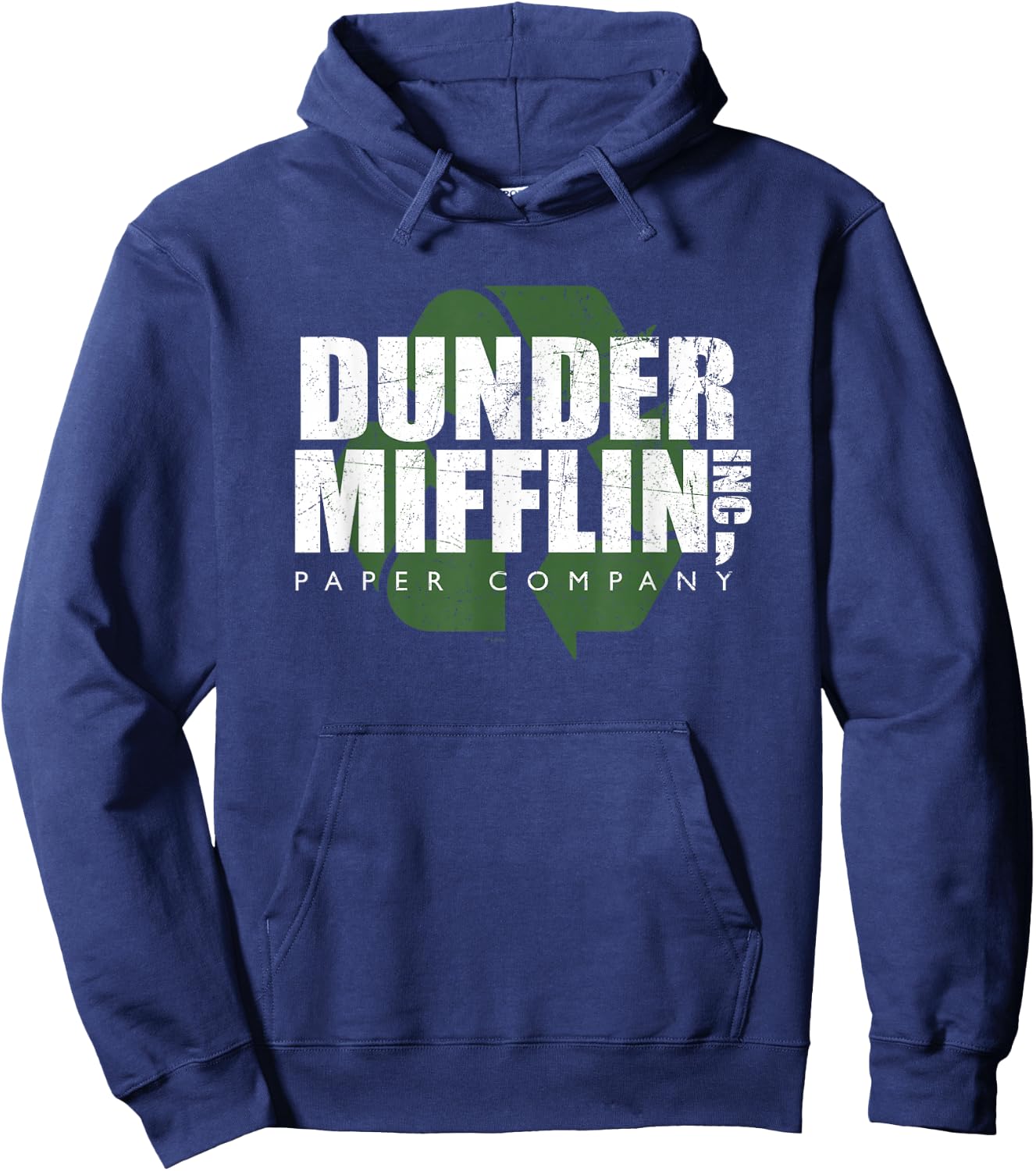 The Office Dunder Mifflin Recycle Hoodie - Hoodie | Navy