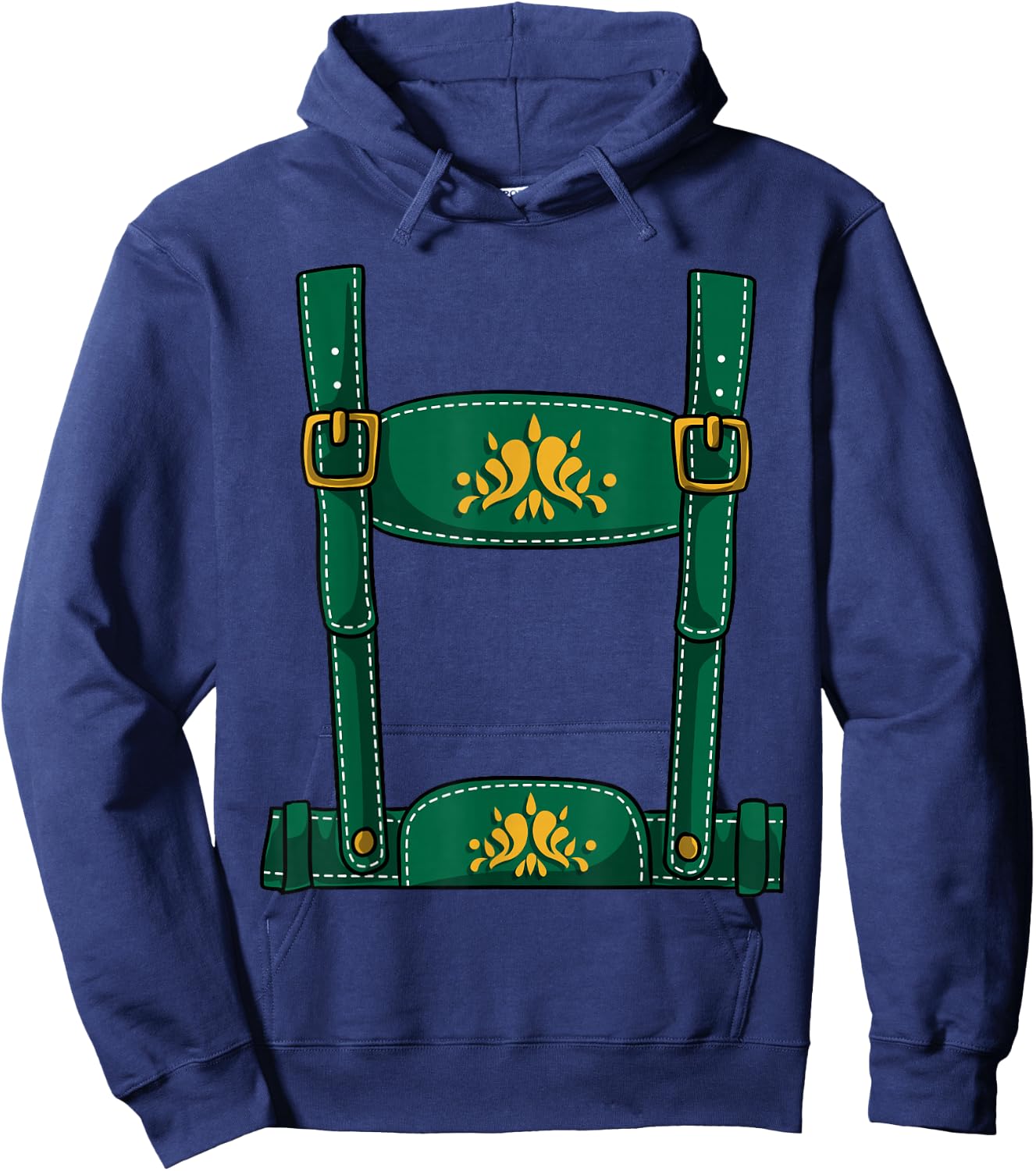 Oktoberfest Lederhosen Halloween Costume Hoodie - Hoodie | Navy