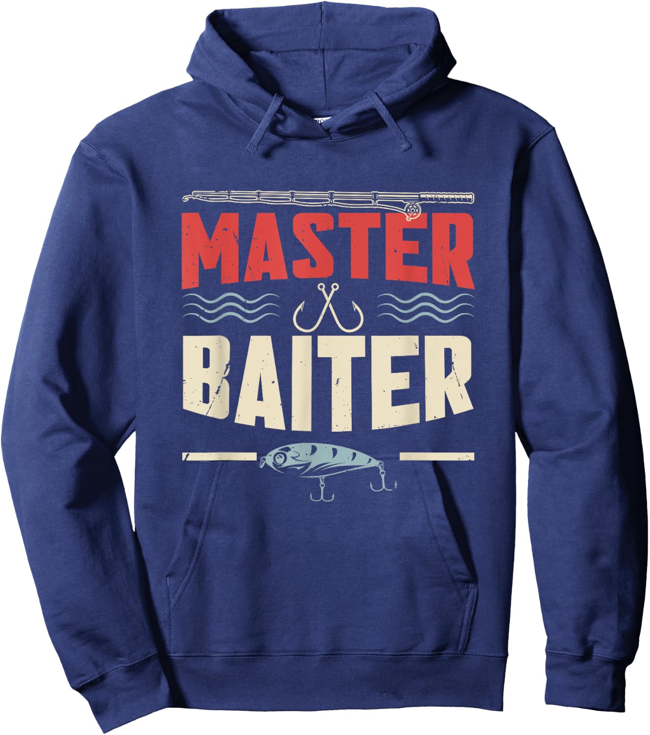 Master Baiter | Fishing Hoodie - Hoodie | Navy