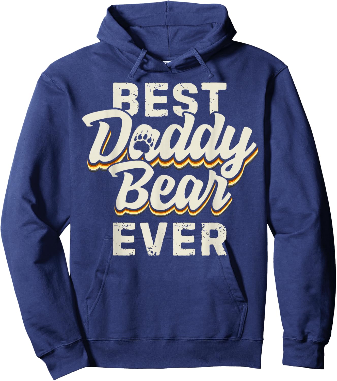Gay Best Daddy Bear Ever Bears Gay Pride Hoodie - Hoodie | Navy