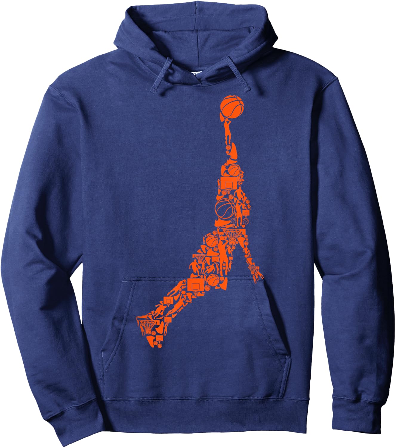 Basketball Basketball Boys Men Children Hoodie - Hoodie | Navy