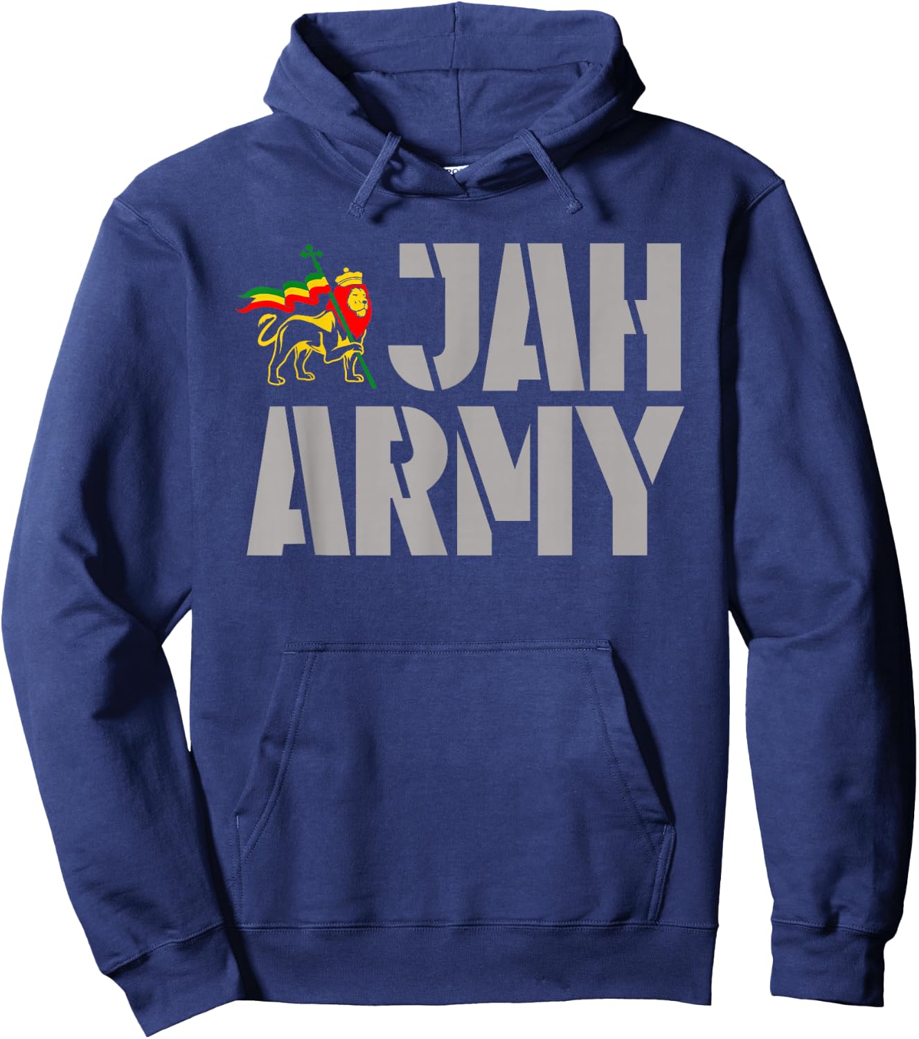 Men Women Rasta Jah Army Jamaica Rasta Reggae Hoodie - Hoodie | Navy