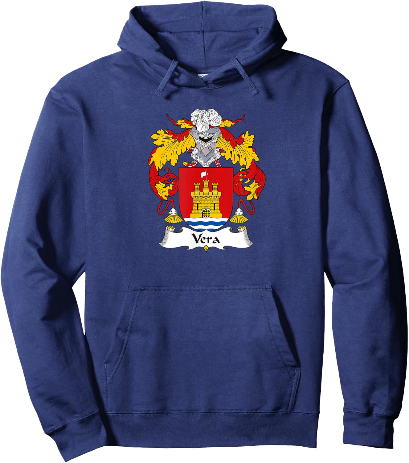 Vera Coat of Arms - Family Crest Hoodie - Hoodie | Navy
