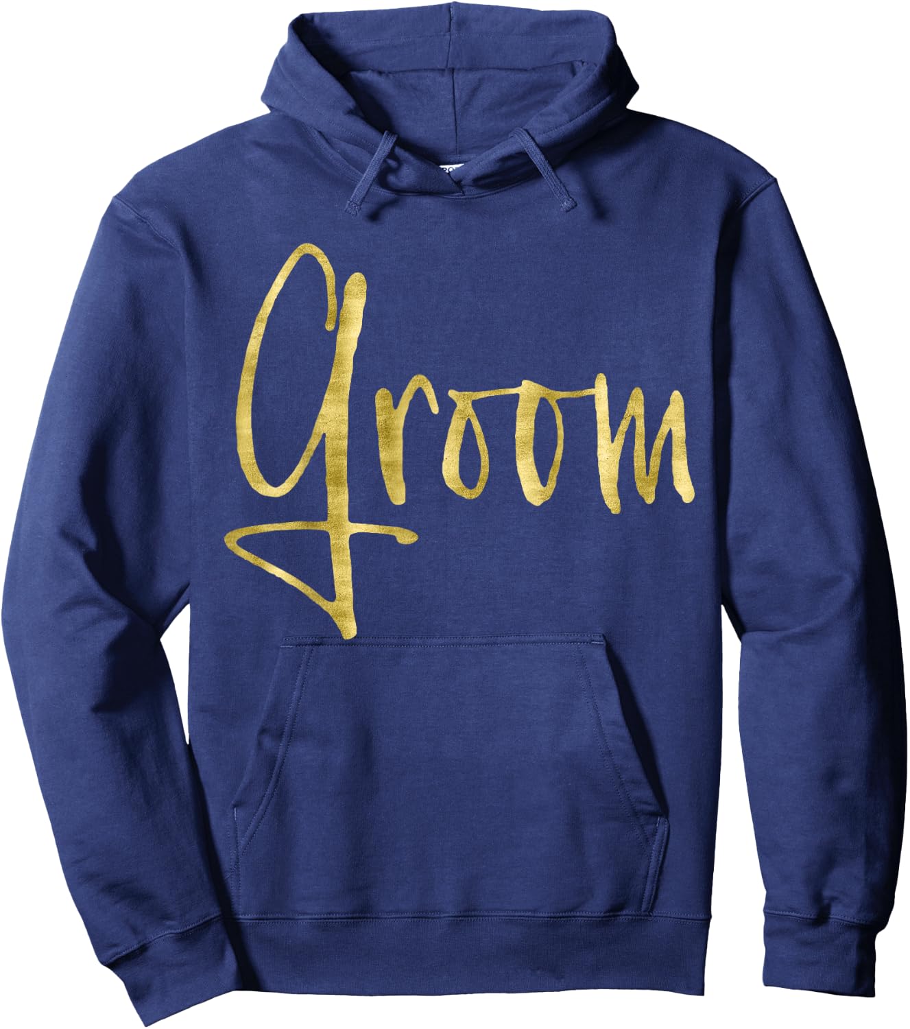 Groom Shirt For Bachelor Party Dark Yellow Hoodie - Hoodie | Navy