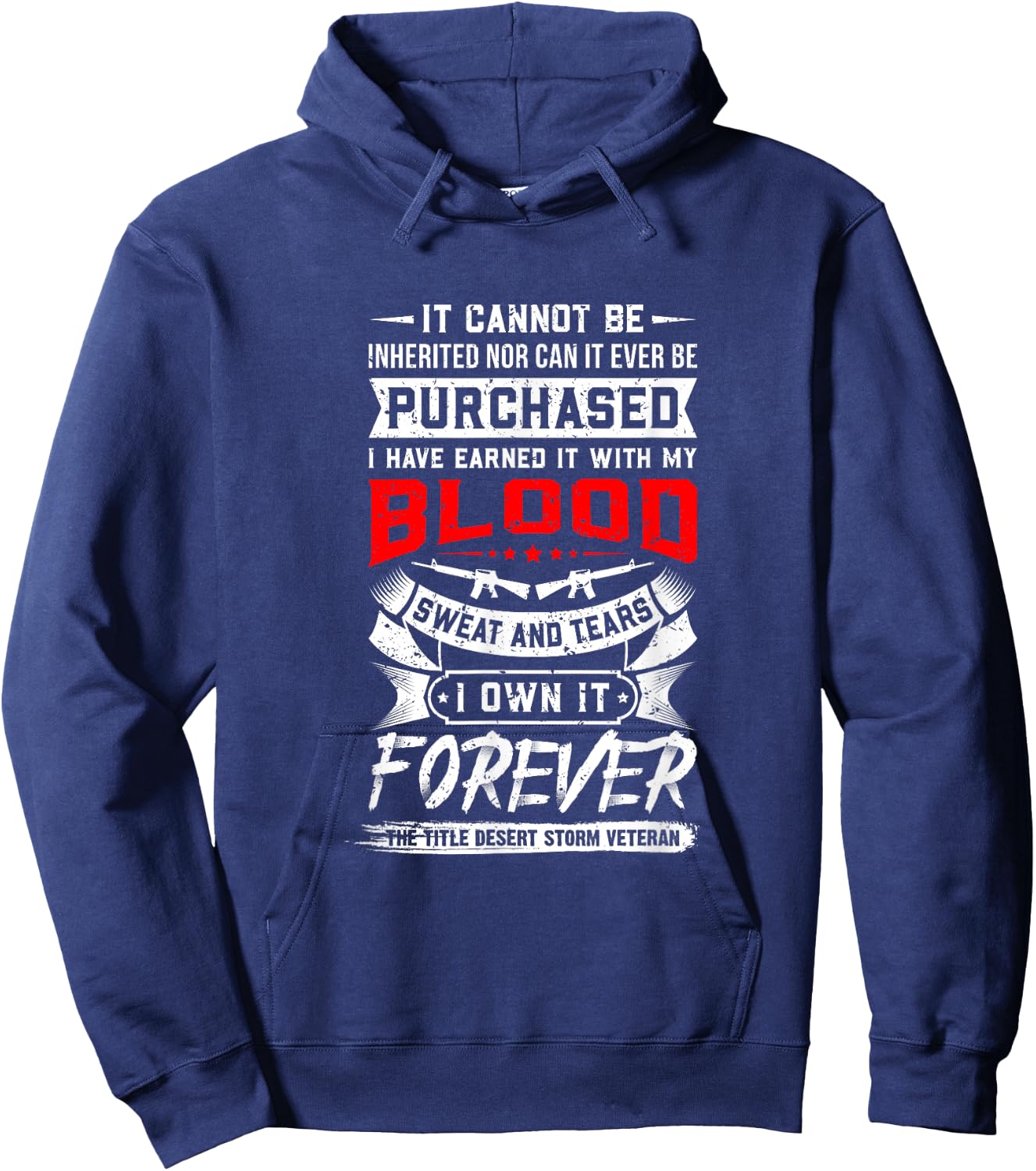 Desert Storm Veteran Hoodie - Hoodie | Navy