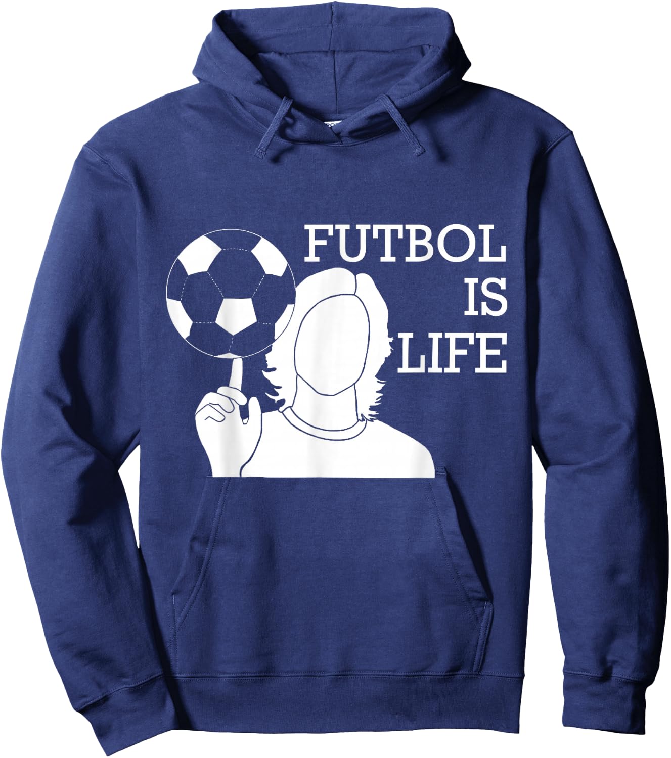 Futbol Is Life Hoodie - Hoodie | Navy